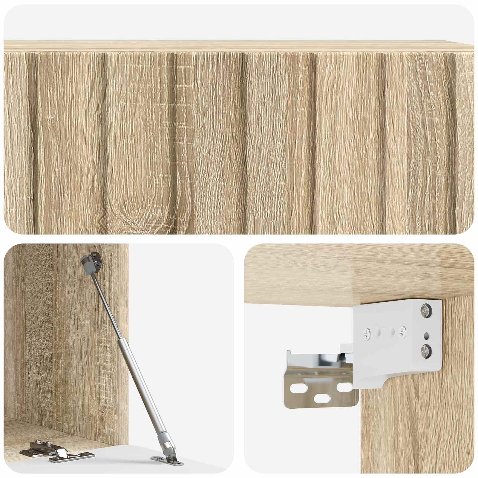 Meuble TV mural Chêne Sonoma 98 x 41 x 30 cm Bois d'ingénierie - XIOS