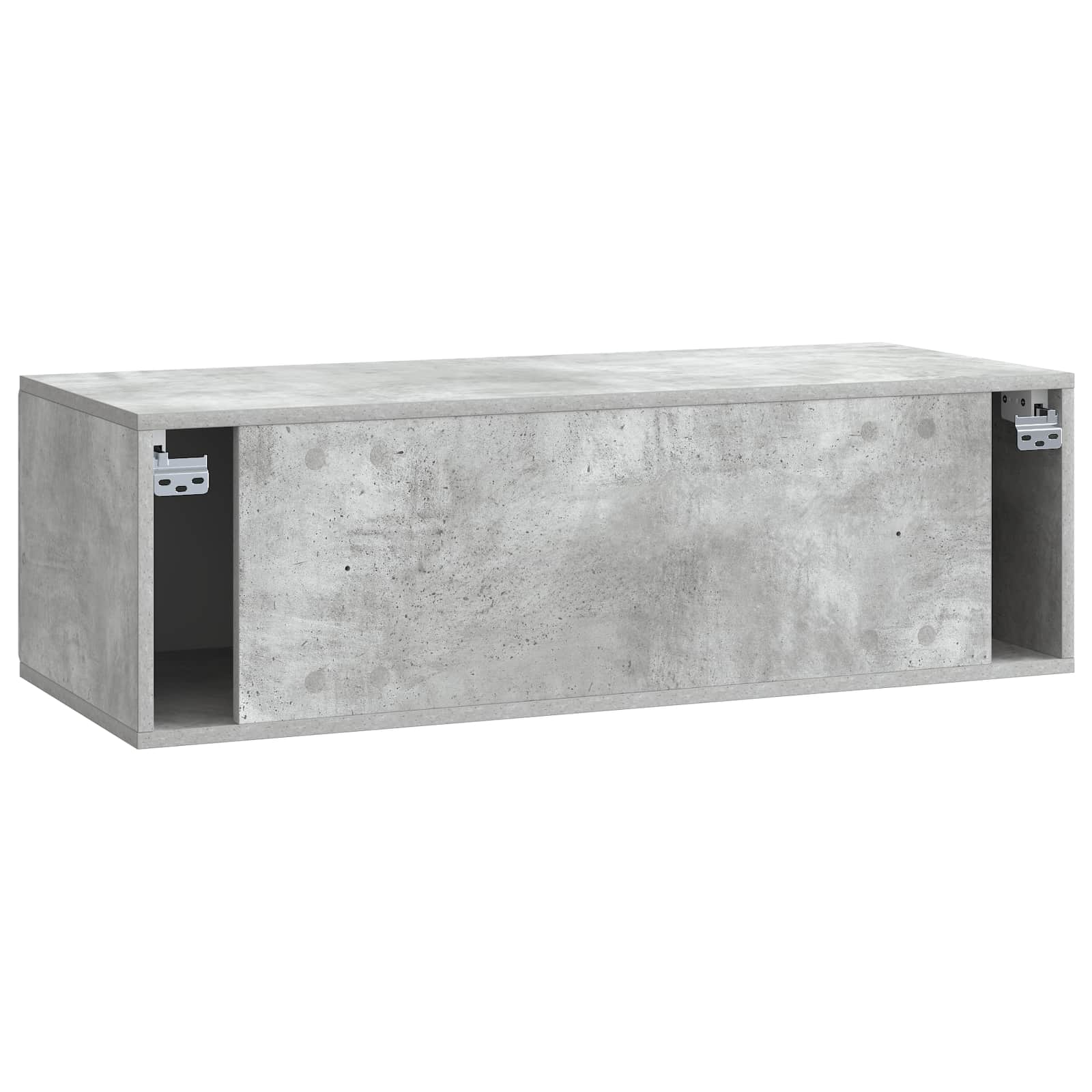 Meuble TV mural Gris béton 98 x 41 x 30 cm Bois d'ingénierie - XIOS