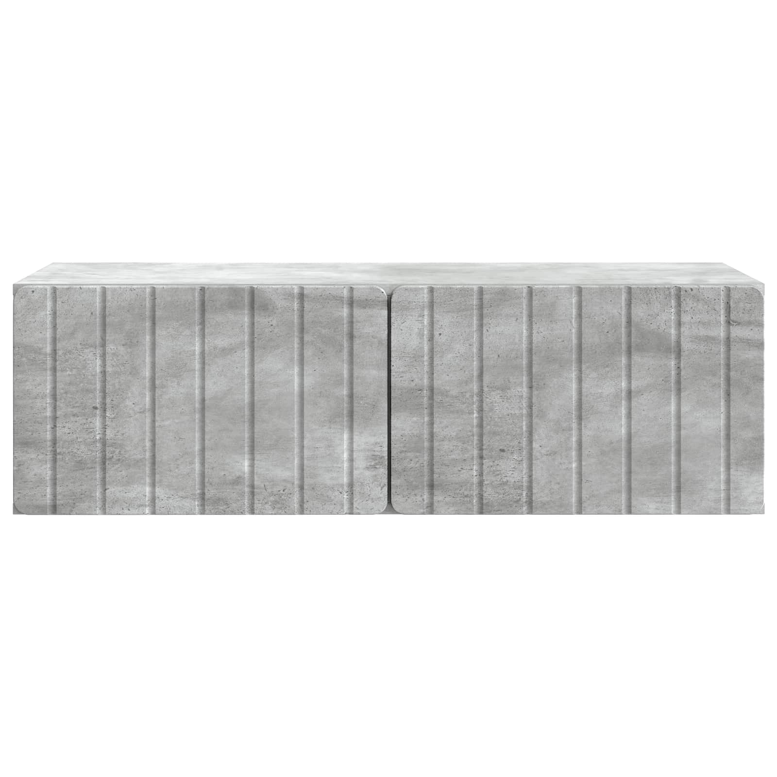 Meuble TV mural Gris béton 98 x 41 x 30 cm Bois d'ingénierie - XIOS