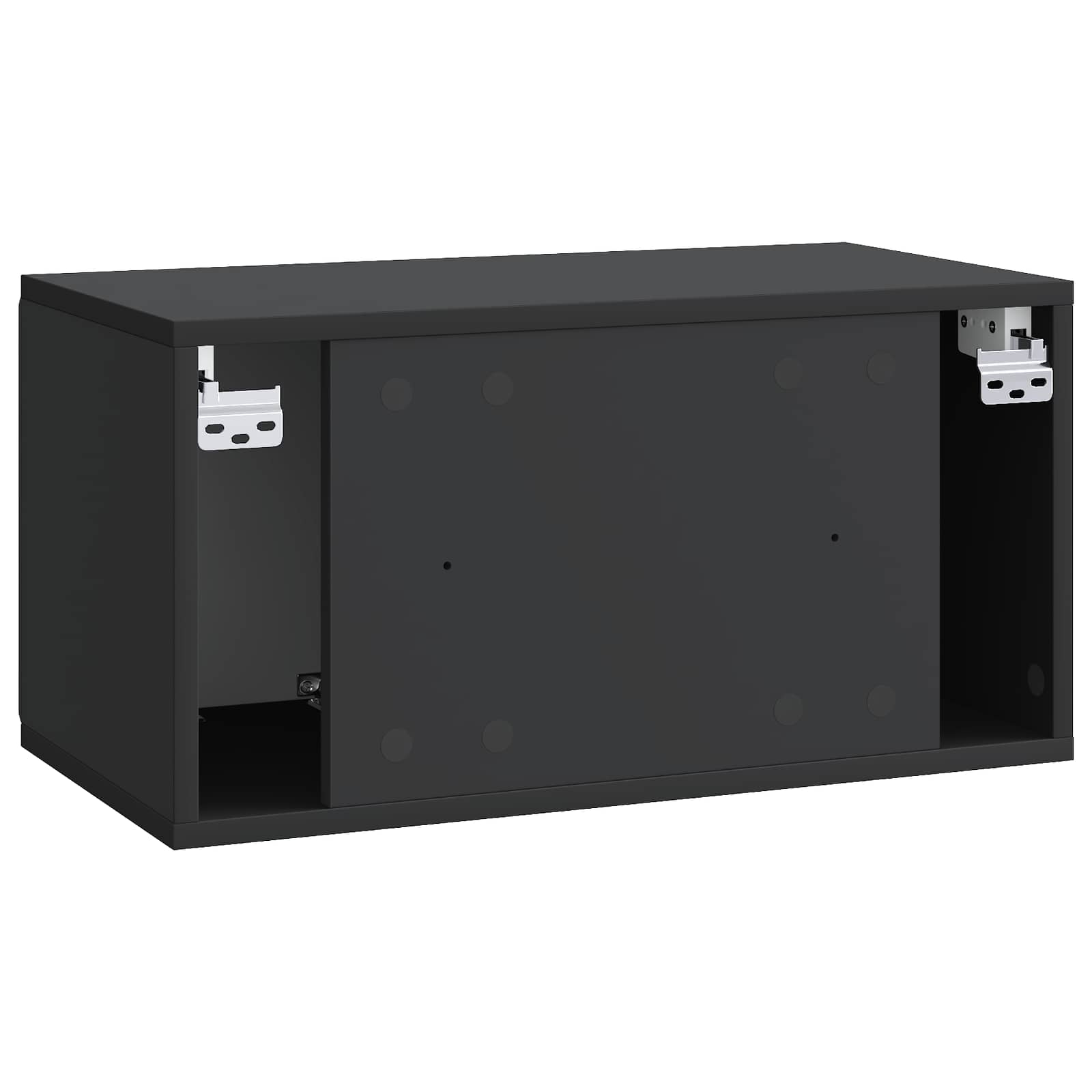 Meuble TV mural 59,5 x 31 x 30 cm Noir Bois d'ingénierie - XIOS