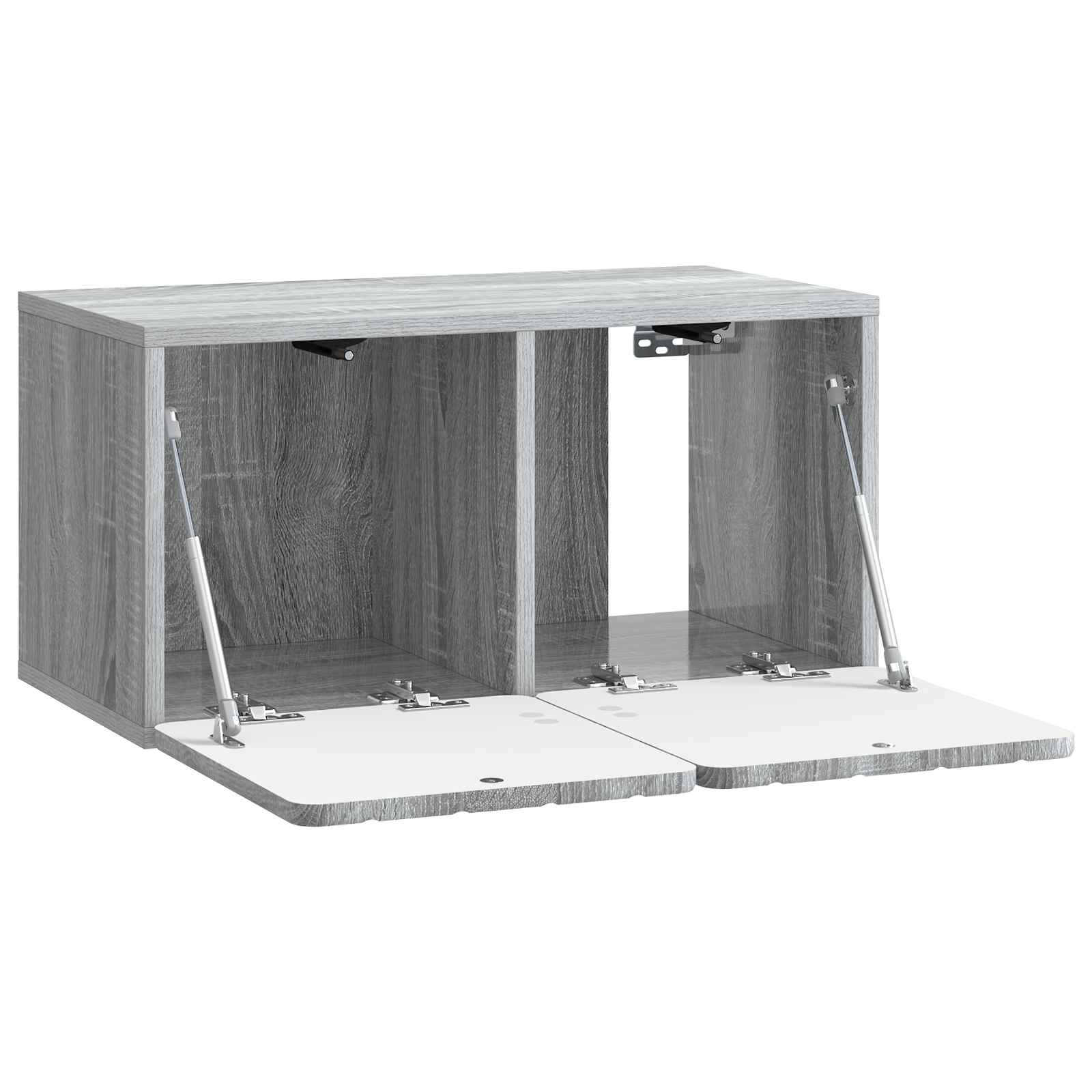 Meuble TV mural 59,5 x 31 x 30 cm Sonoma gris Bois d'ingénierie - XIOS