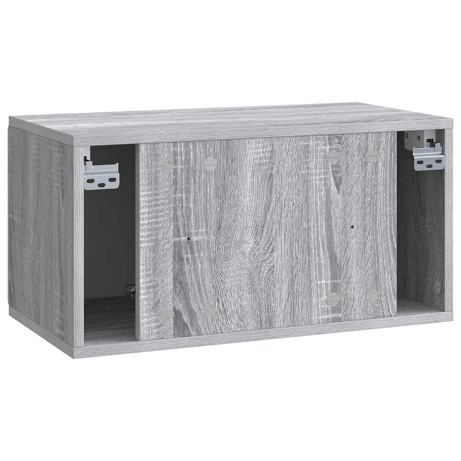 Meuble TV mural 59,5 x 31 x 30 cm Sonoma gris Bois d'ingénierie - XIOS