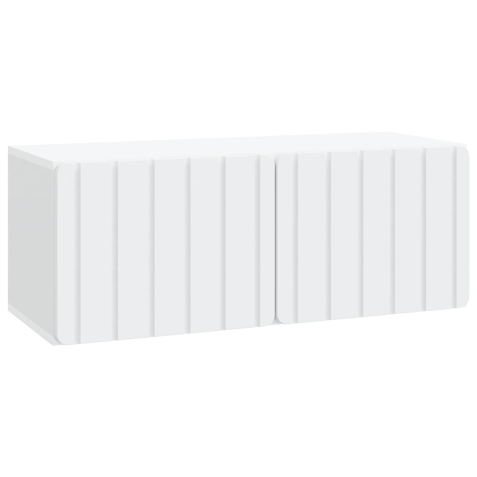 Meuble TV mural 78,5 x 31 x 30 cm Blanc Bois d'ingénierie - XIOS