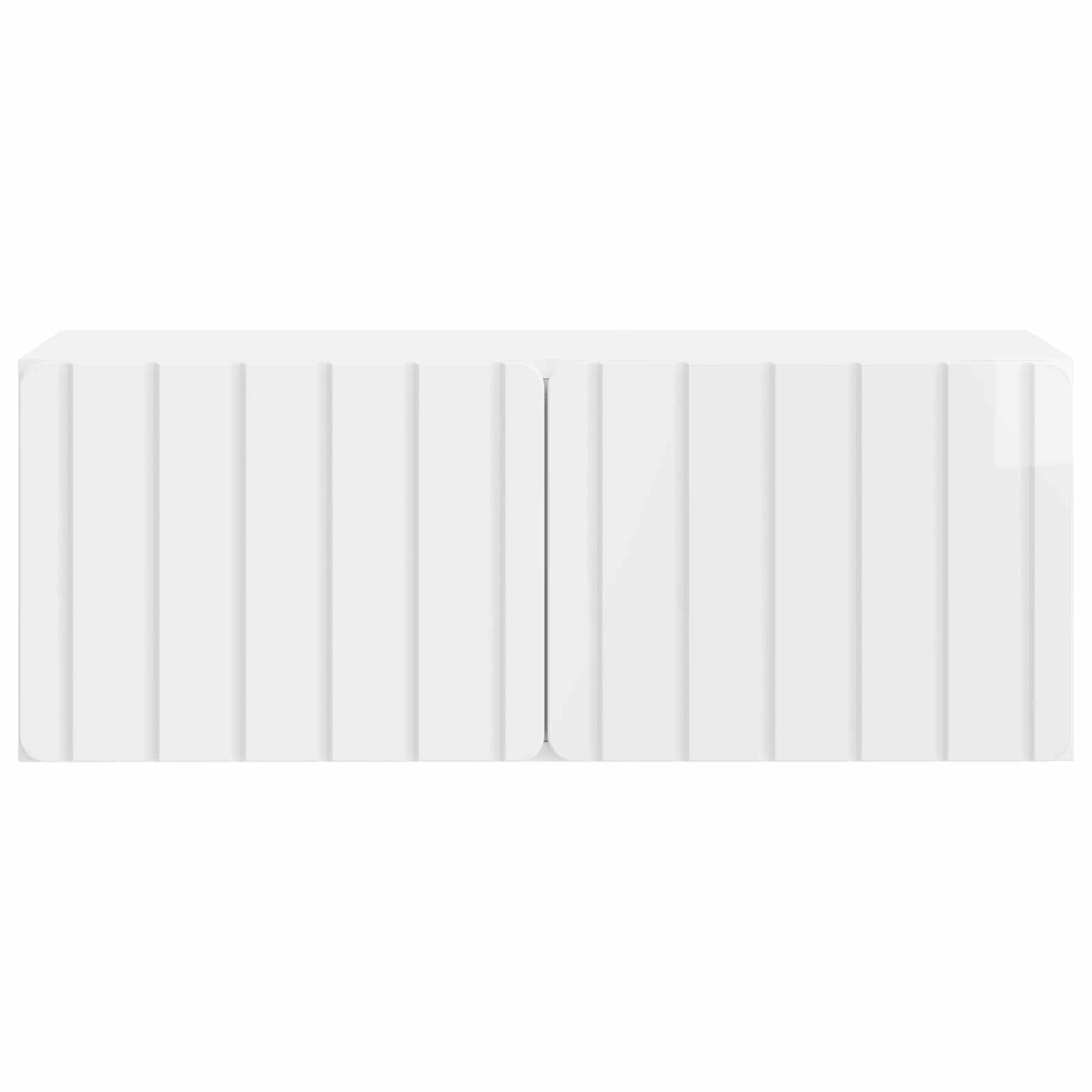 Meuble TV mural Montage mural Blanc brillant 78,5 x 31 x 30 cm - XIOS