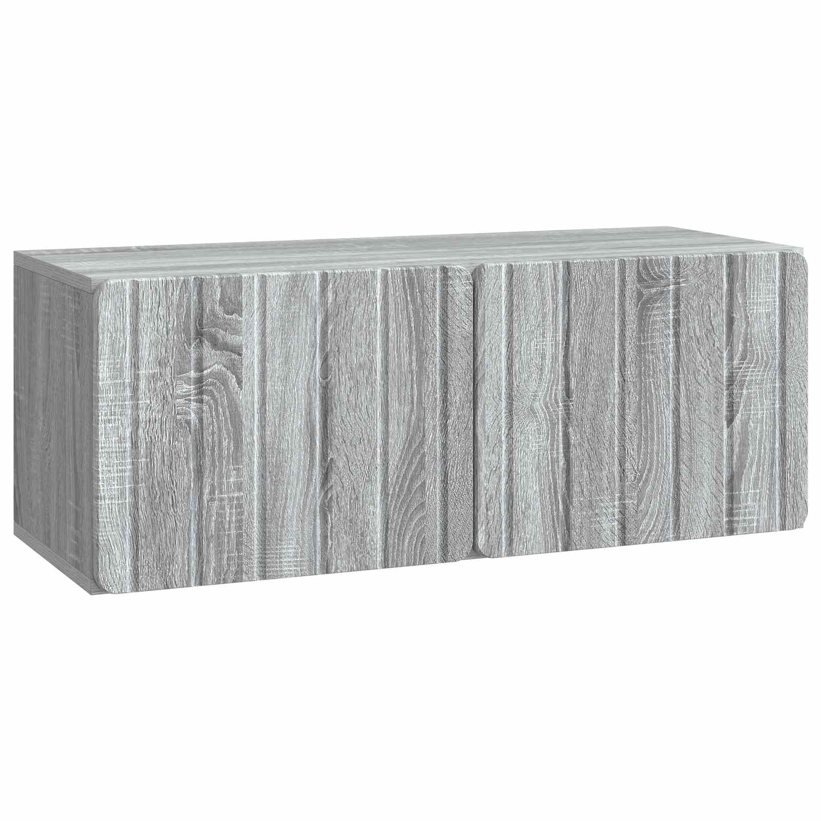 Meuble TV mural Sonoma gris 78,5 x 31 x 30 cm Bois d'ingénierie - XIOS