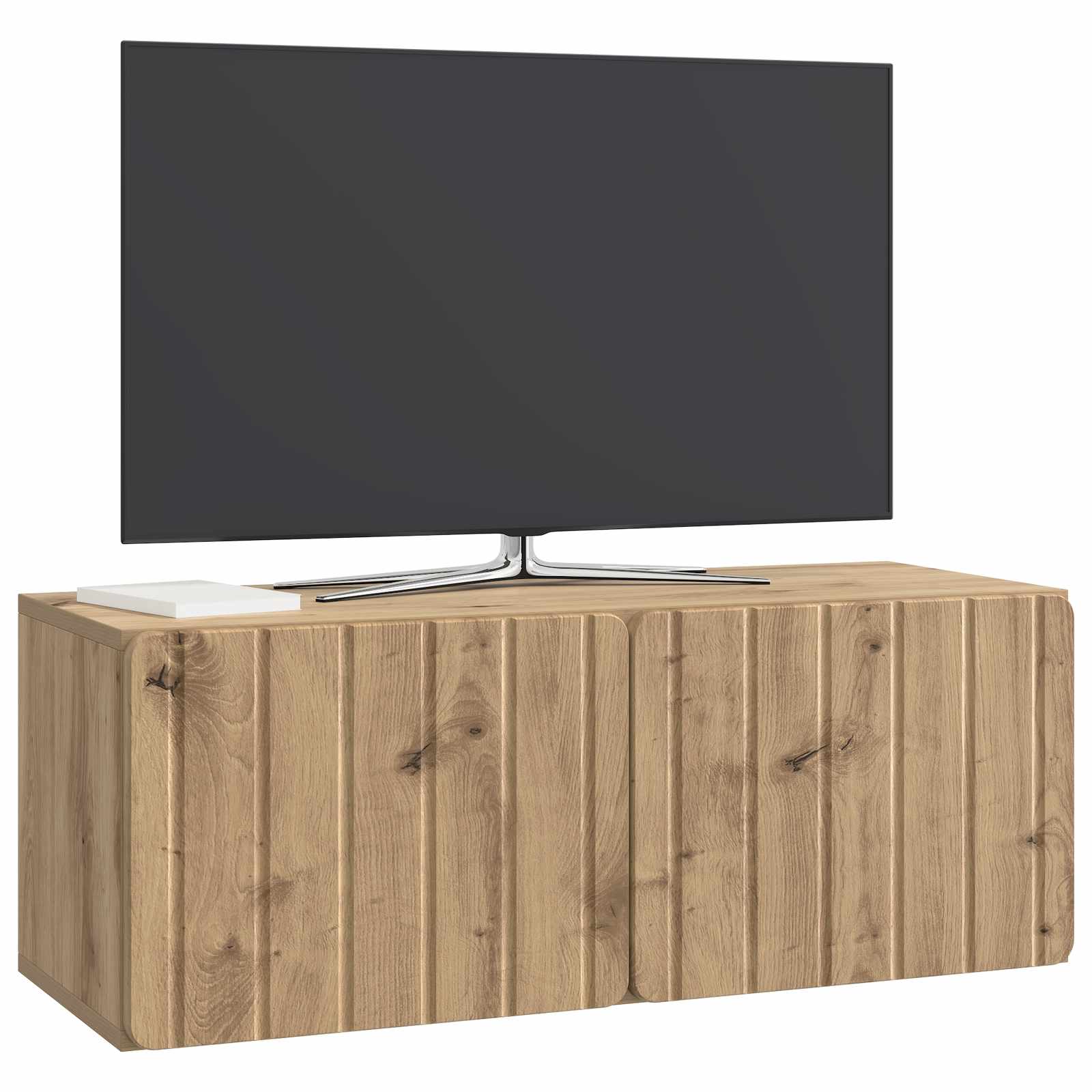 Meuble TV mural Montage mural Chêne artisanal 78,5 x 31 x 30 cm - XIOS