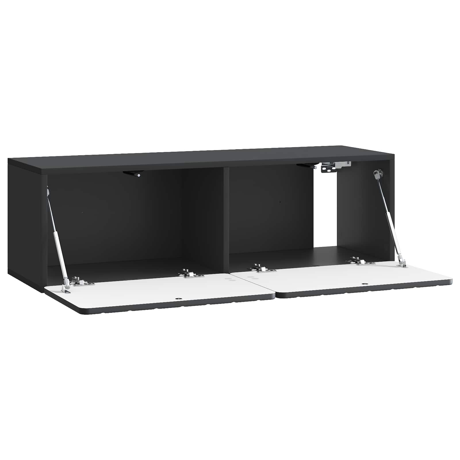 Meuble TV mural Noir 98 x 31 x 30 cm Bois d'ingénierie - XIOS