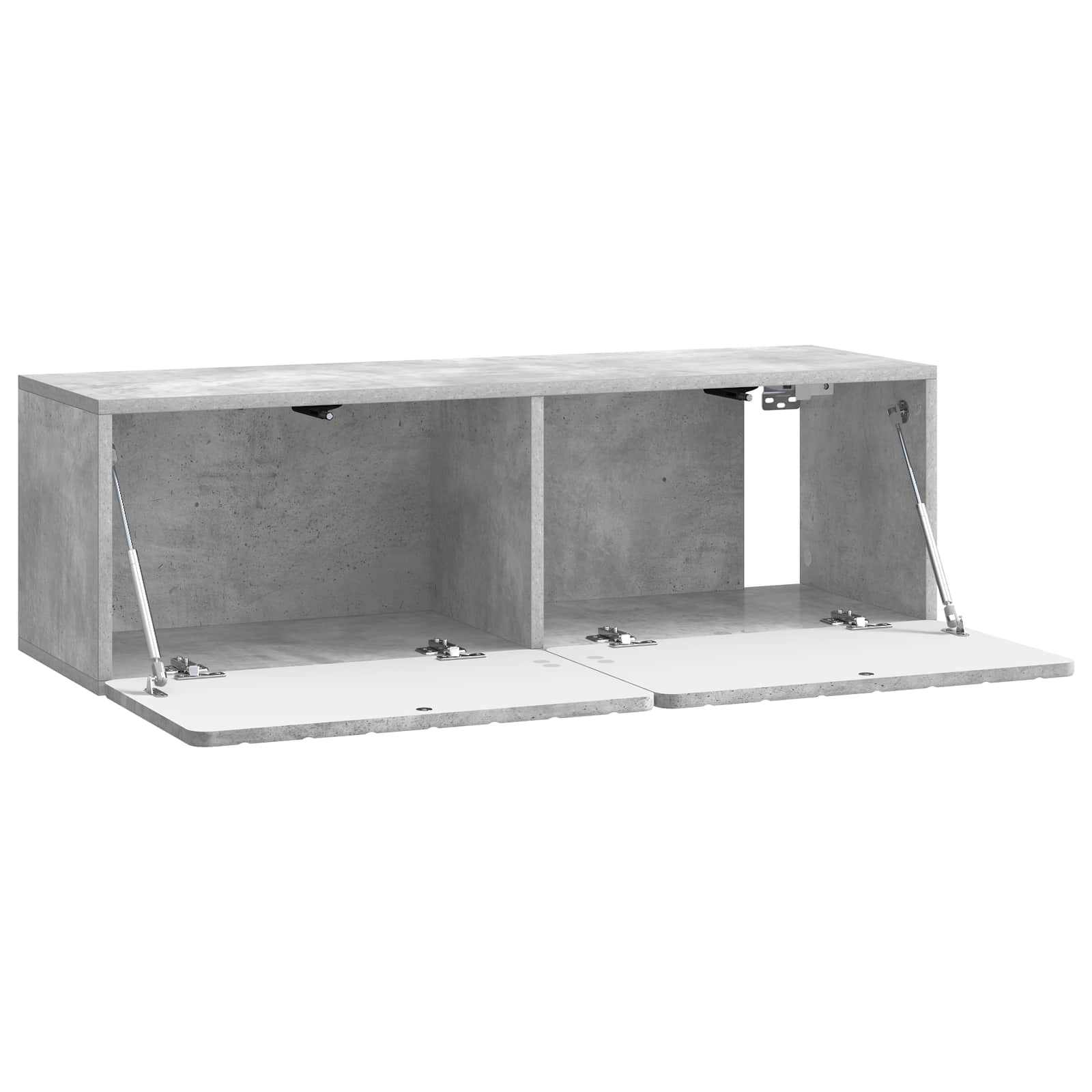 Meuble TV mural Gris béton 98 x 31 x 30 cm Bois d'ingénierie - XIOS