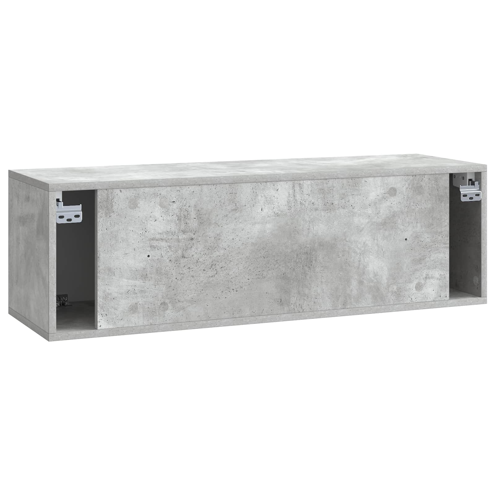 Meuble TV mural Gris béton 98 x 31 x 30 cm Bois d'ingénierie - XIOS