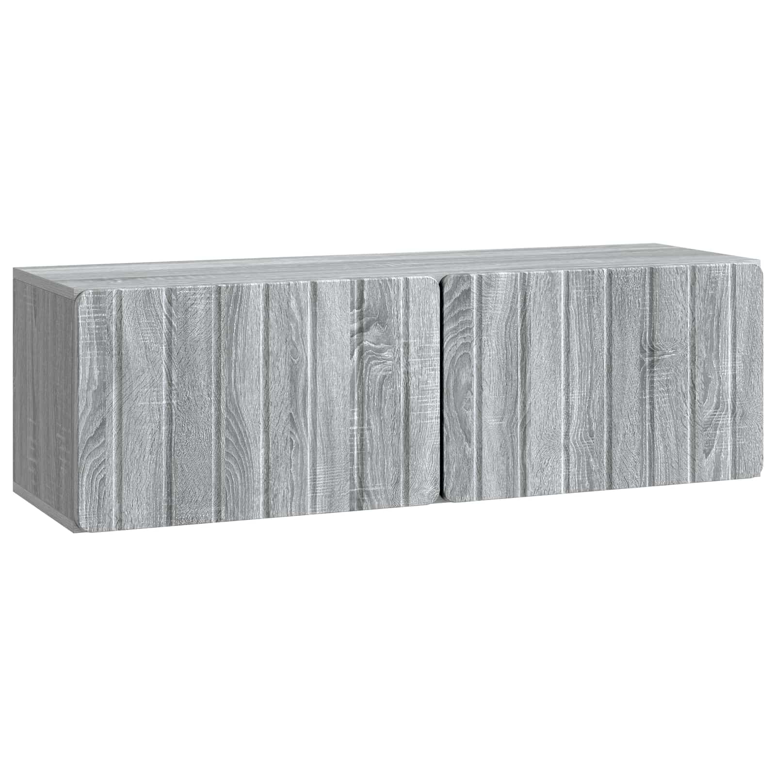 Meuble TV mural Sonoma gris 98 x 31 x 30 cm Bois d'ingénierie - XIOS