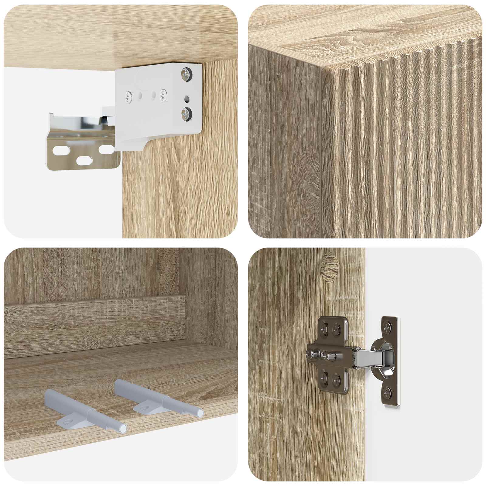 Armoire Murale Chêne Sonoma 66 x 34,5 x 90 cm Bois d'ingénierie - XIOS