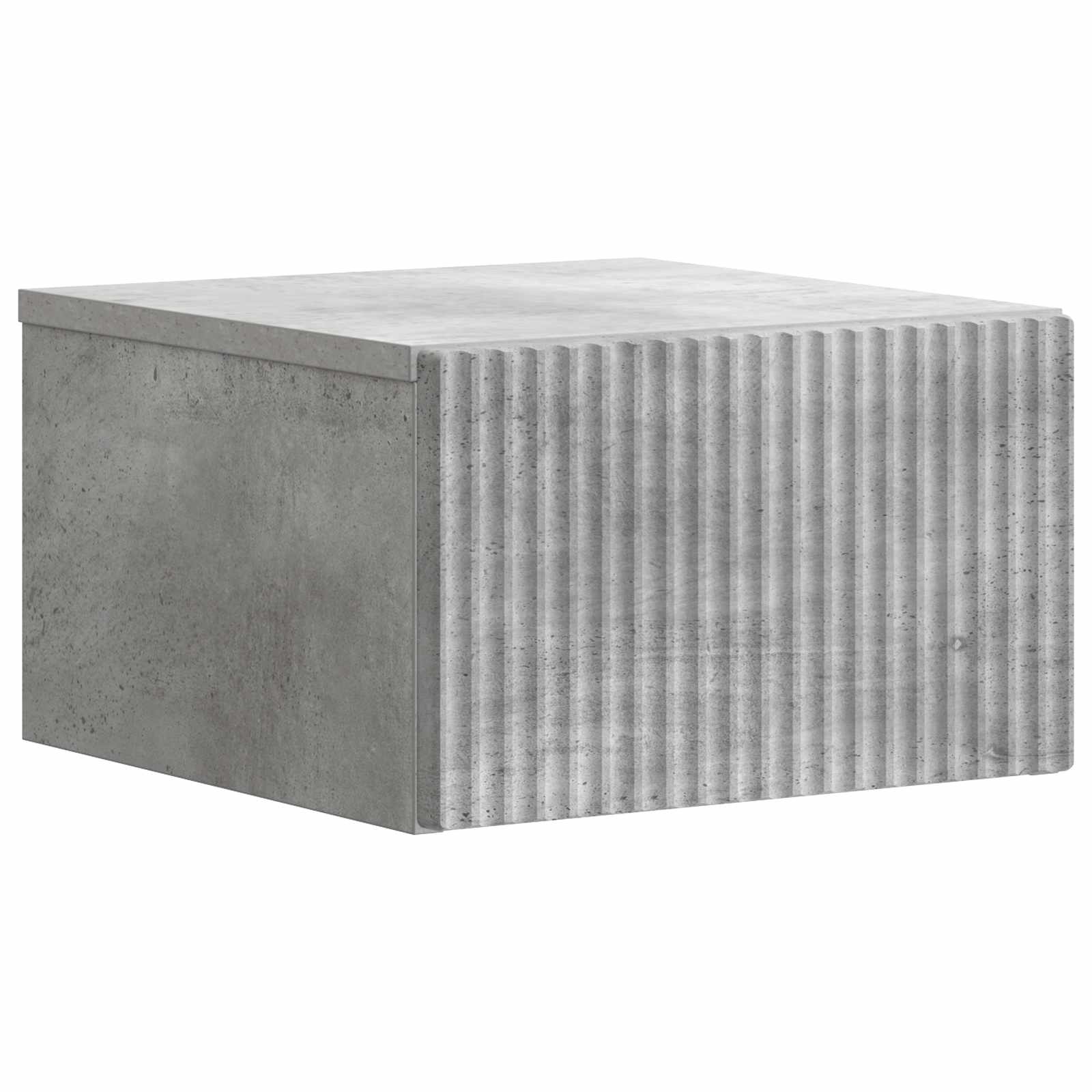 Cabinet de chevet mural 2 pcs Gris béton 33 x 34,5 x 20 cm - XIOS