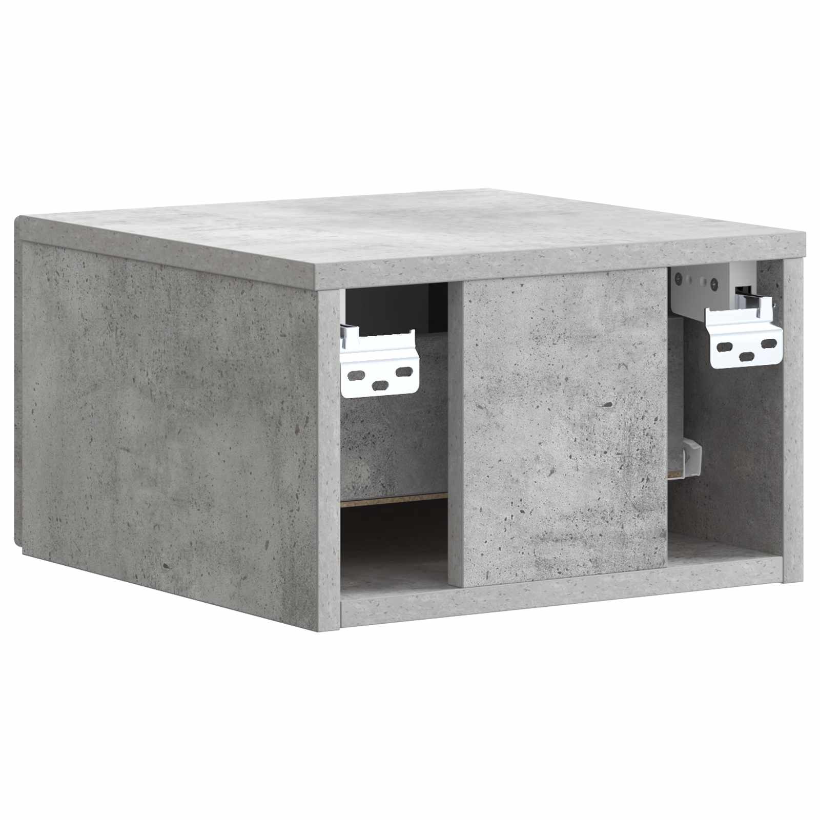 Cabinet de chevet mural 2 pcs Gris béton 33 x 34,5 x 20 cm - XIOS
