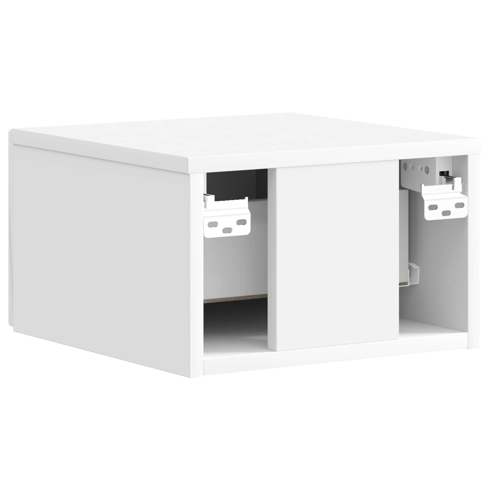 Cabinet de chevet mural 2 pcs Blanc brillant 33 x 34,5 x 20 cm - XIOS