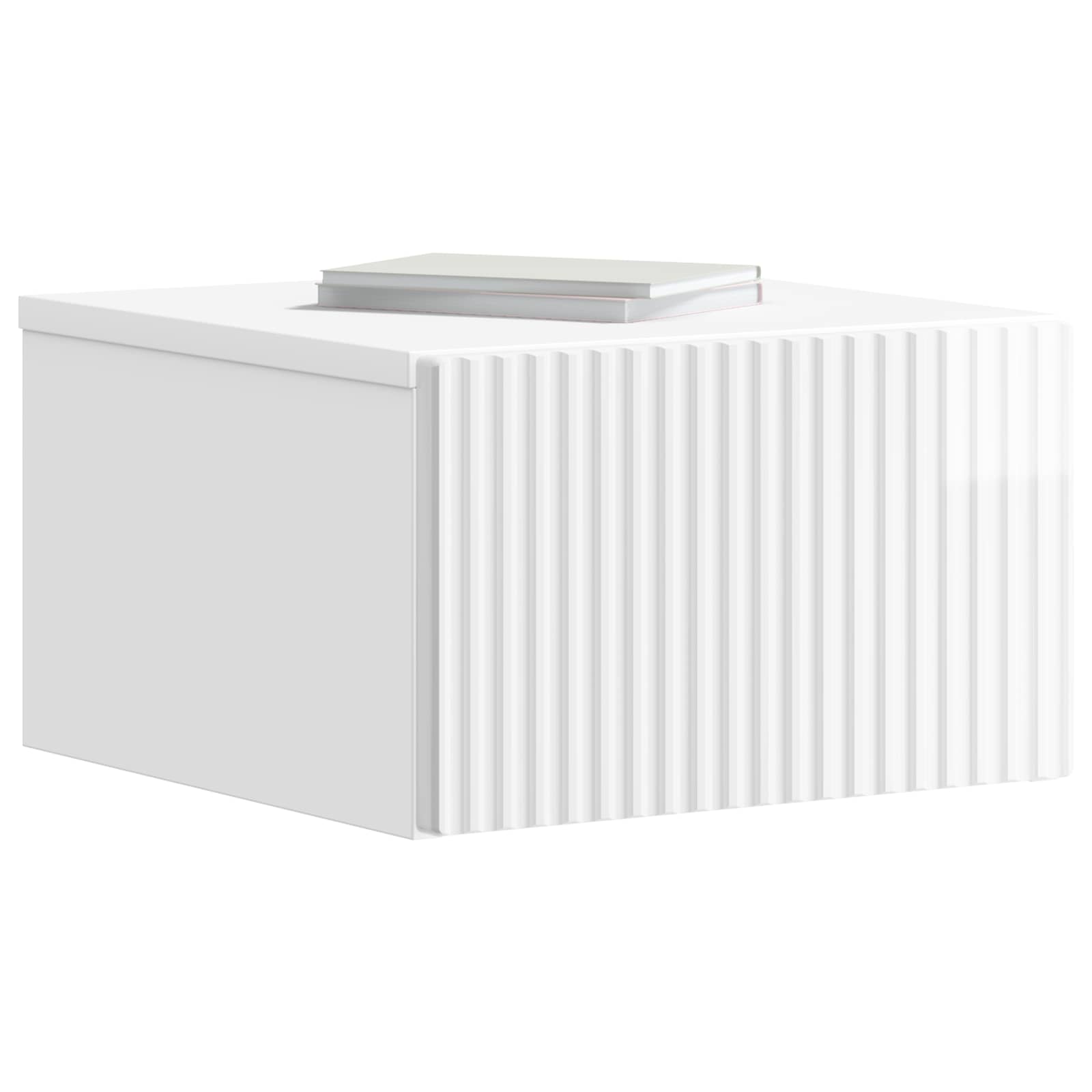 Cabinet de chevet mural 2 pcs Blanc brillant 33 x 34,5 x 20 cm - XIOS