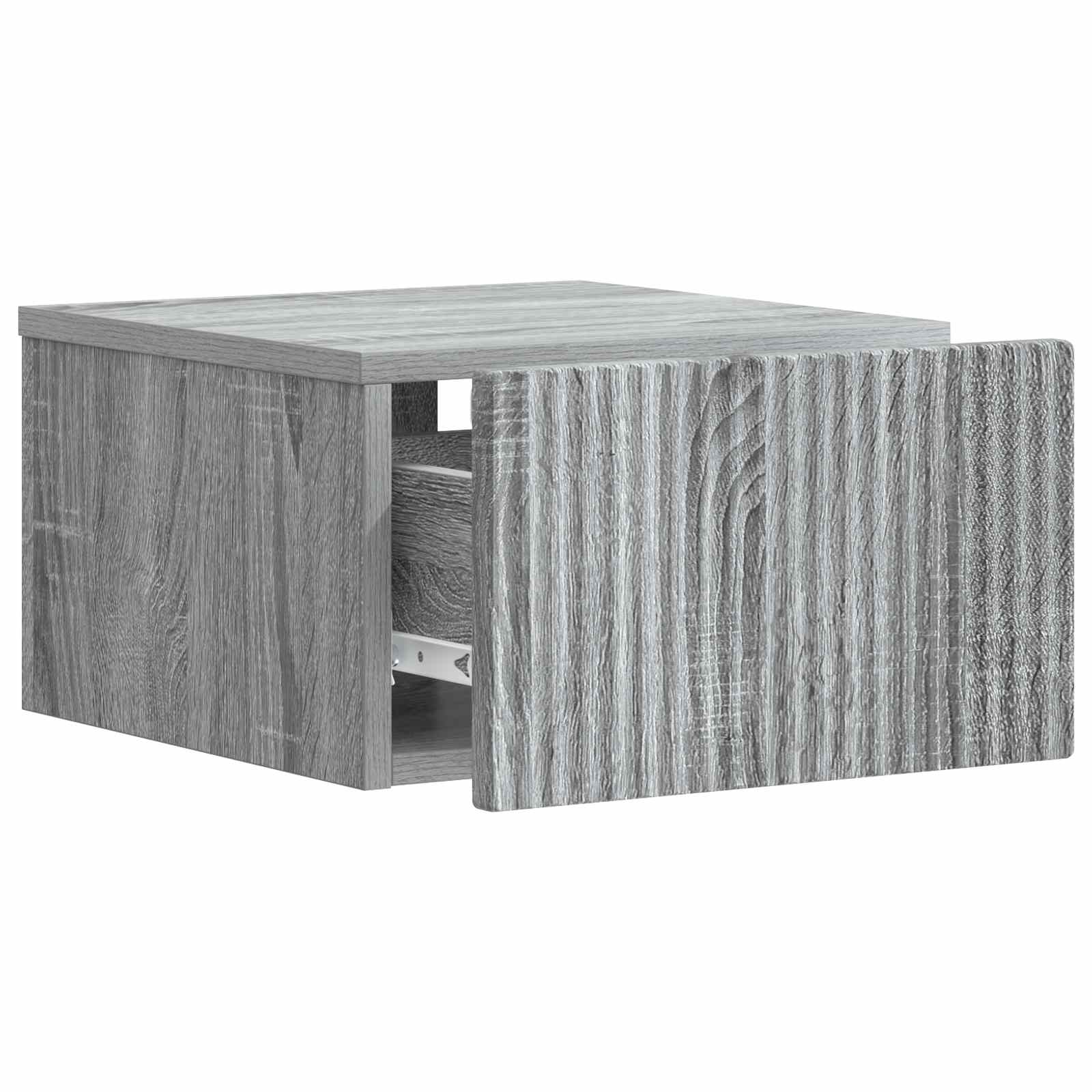 Cabinet de chevet mural 2 pcs Sonoma gris 33 x 34,5 x 20 cm - XIOS