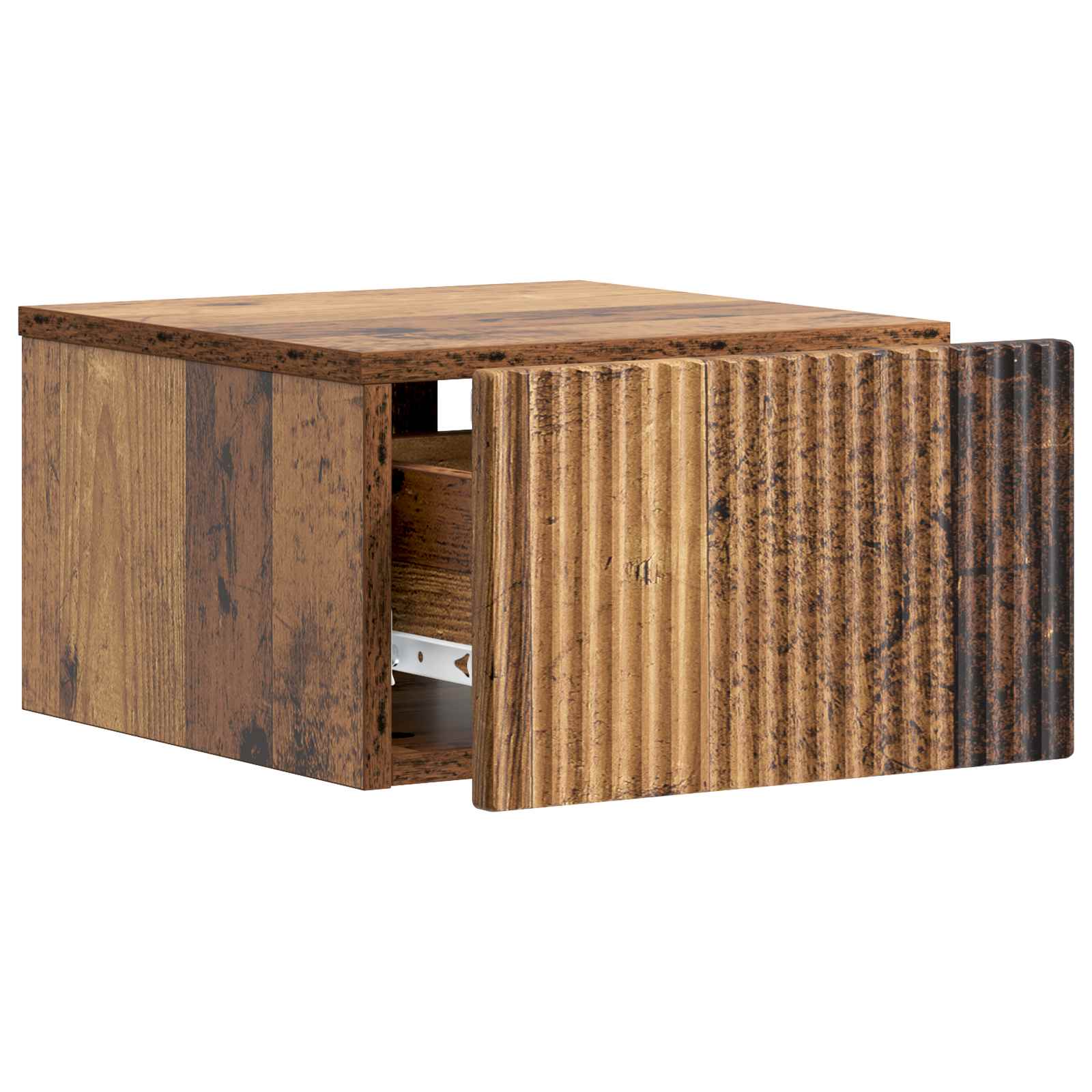 Cabinet de chevet mural 2 pcs Bois ancien 33 x 34,5 x 20 cm
