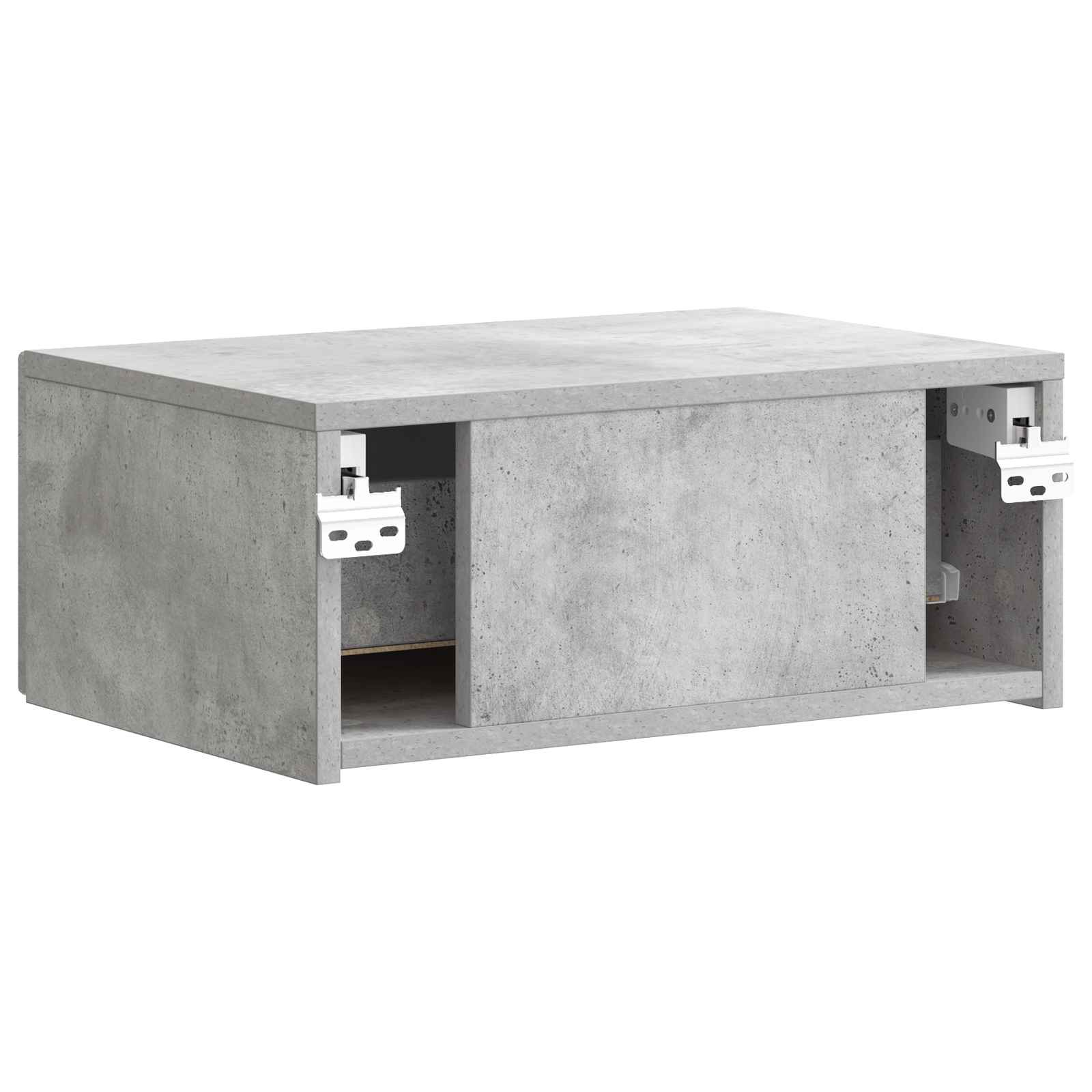 Cabinet de chevet mural 2 pcs Gris béton 49 x 34,5 x 20 cm - XIOS