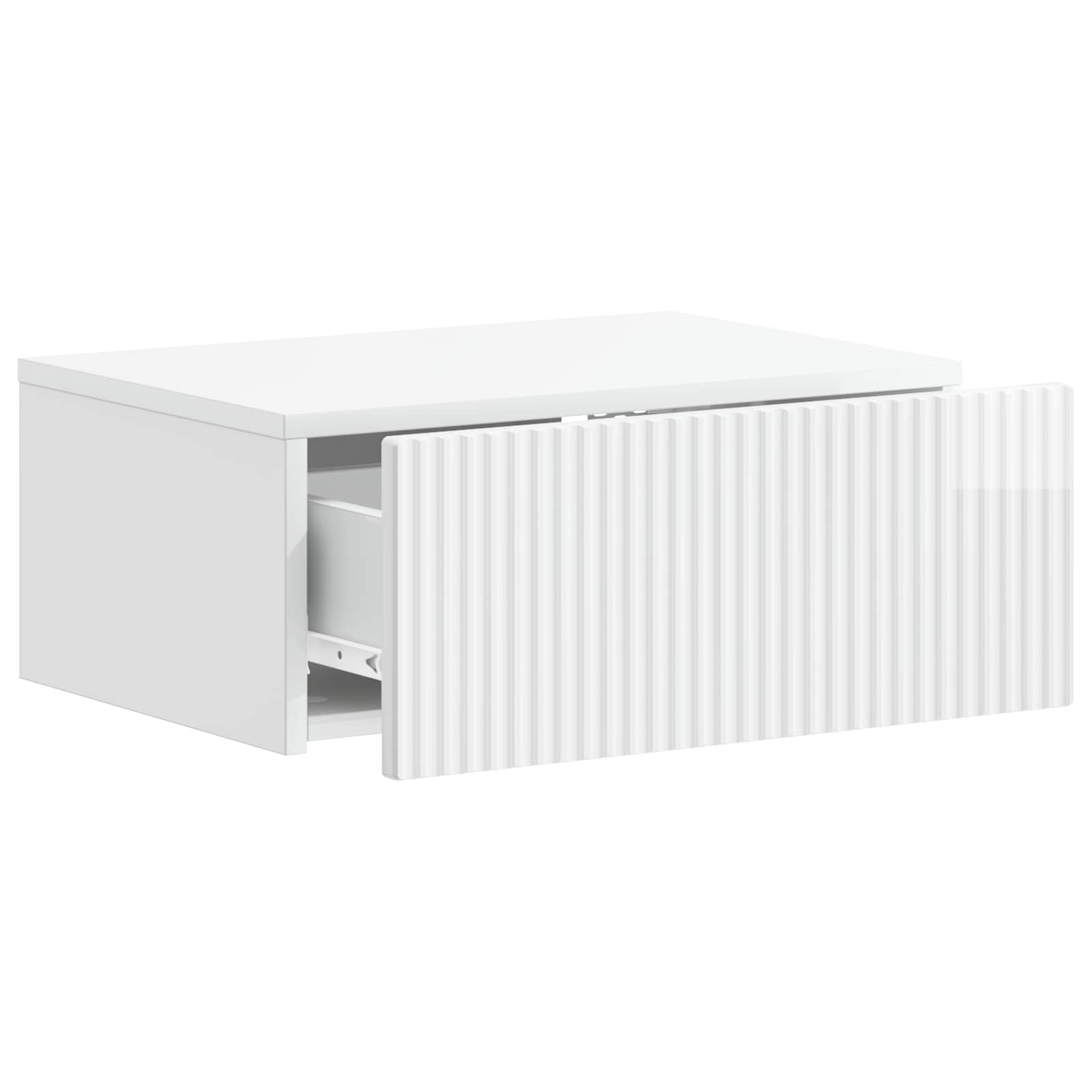 Cabinet de chevet mural 2 pcs Blanc brillant 49 x 34,5 x 20 cm - XIOS