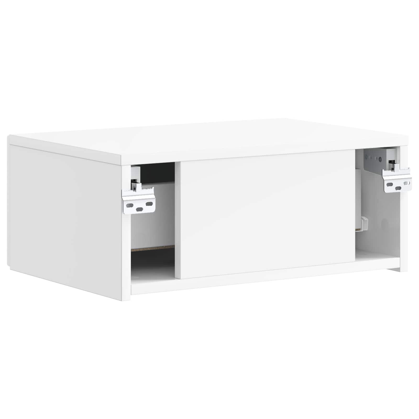 Cabinet de chevet mural 2 pcs Blanc brillant 49 x 34,5 x 20 cm - XIOS