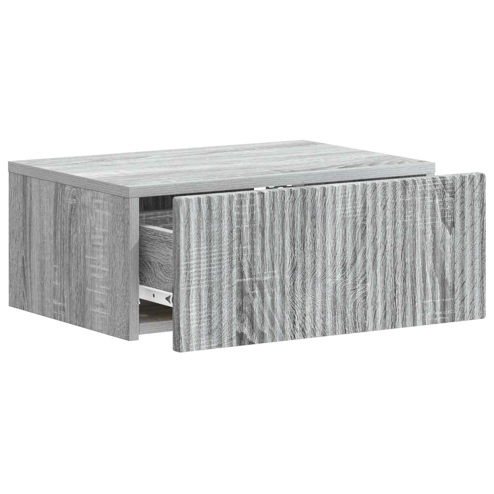 Cabinet de chevet mural 2 pcs Sonoma gris 49 x 34,5 x 20 cm - XIOS