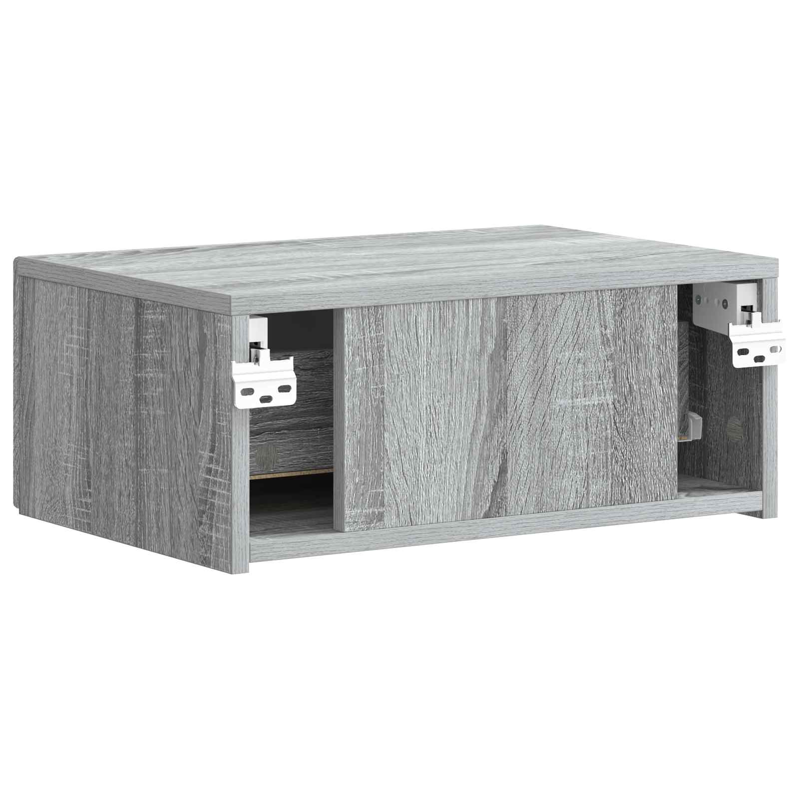 Cabinet de chevet mural 2 pcs Sonoma gris 49 x 34,5 x 20 cm - XIOS