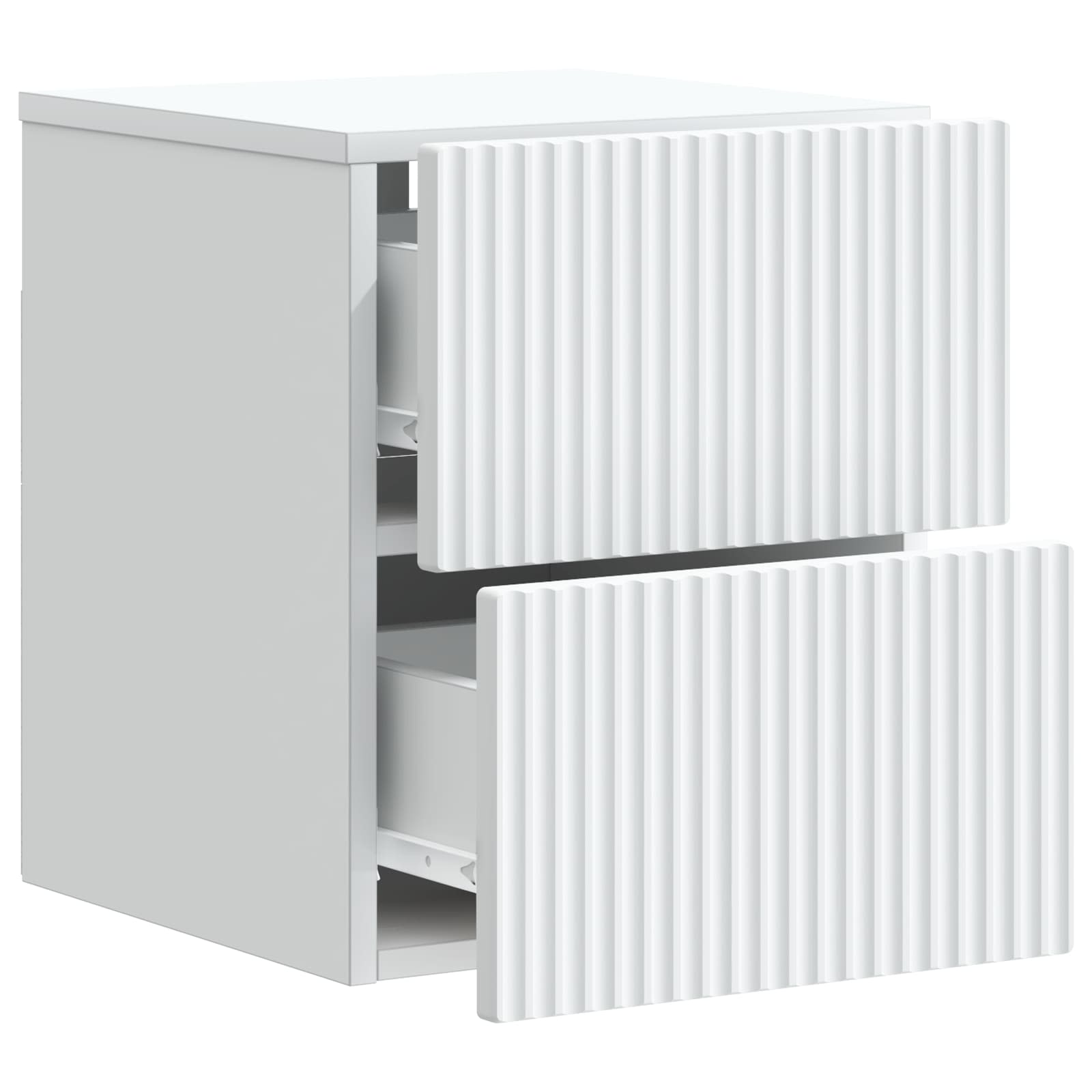 Cabinet de chevet mural 2 pcs Blanc 33 x 34,5 x 40 cm - XIOS