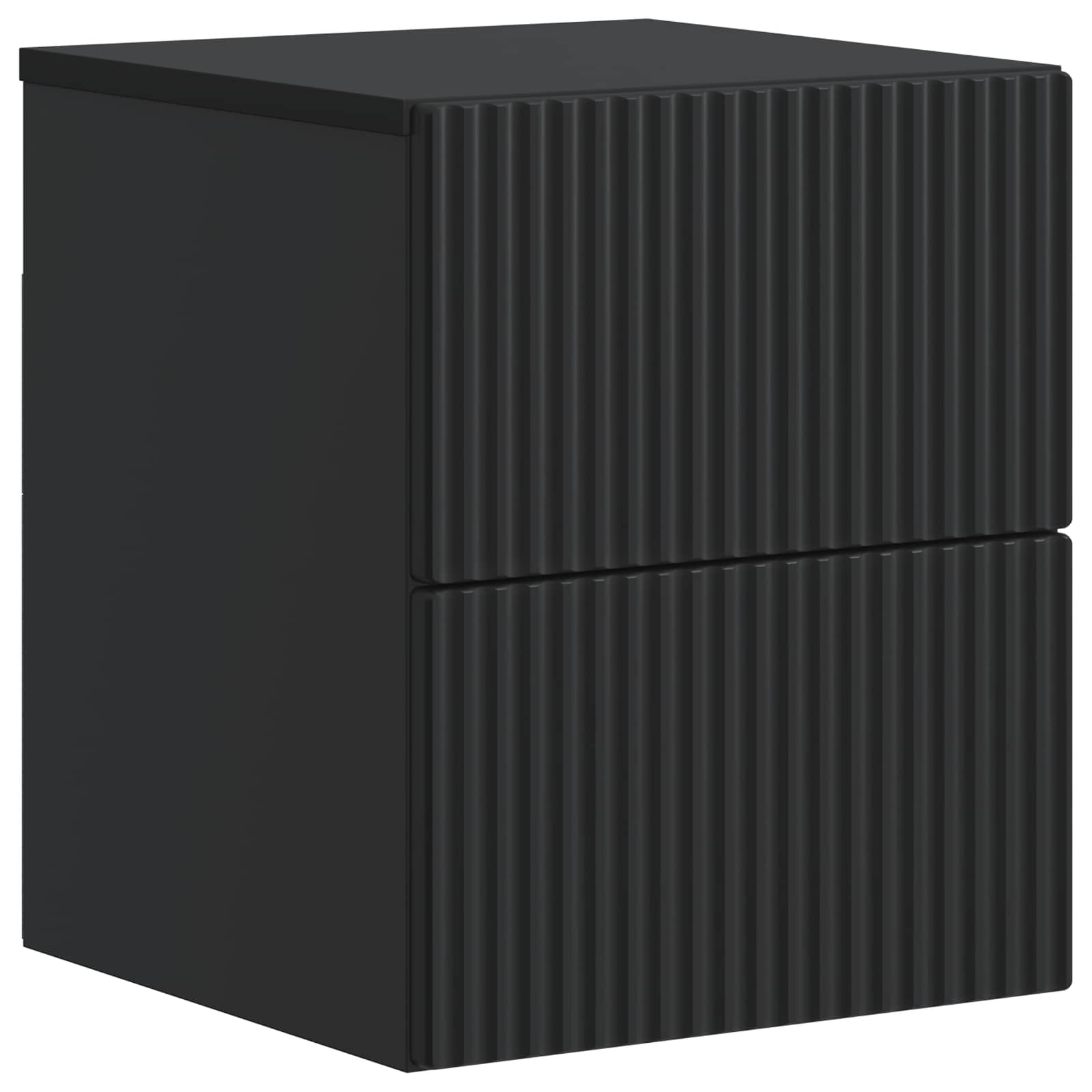 Cabinet de chevet mural 2 pcs Noir 33 x 34,5 x 40 cm - XIOS
