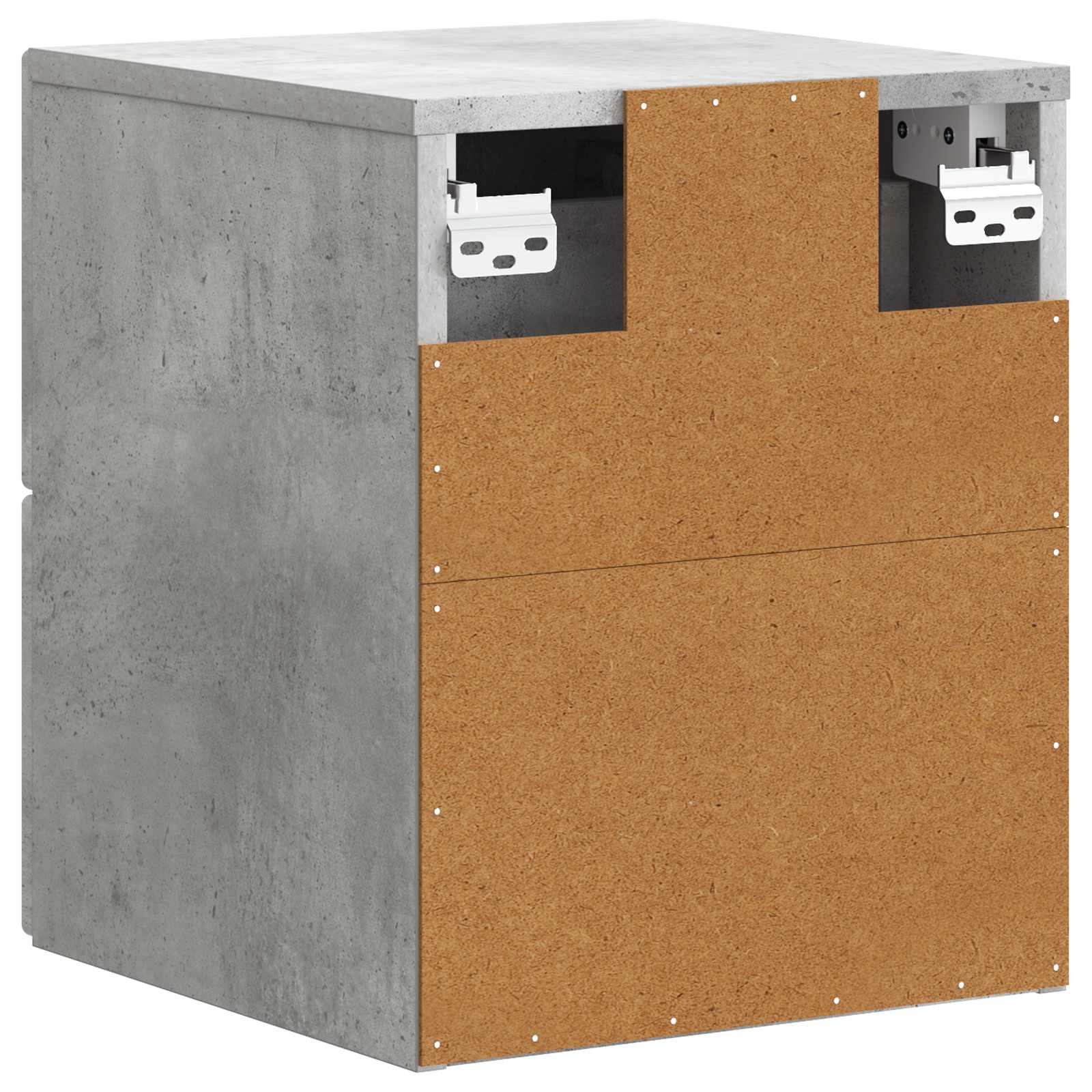 Cabinet de chevet mural 2 pcs Gris béton 33 x 34,5 x 40 cm - XIOS