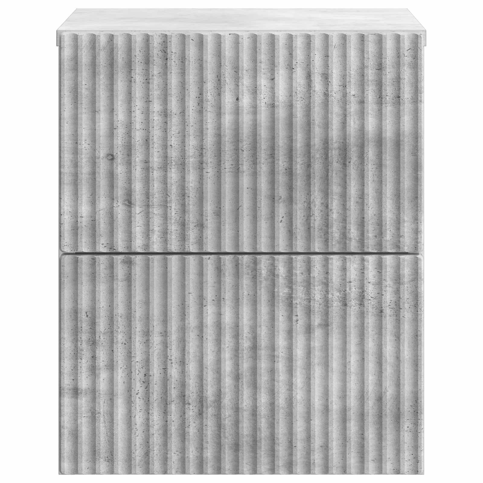 Cabinet de chevet mural 2 pcs Gris béton 33 x 34,5 x 40 cm - XIOS