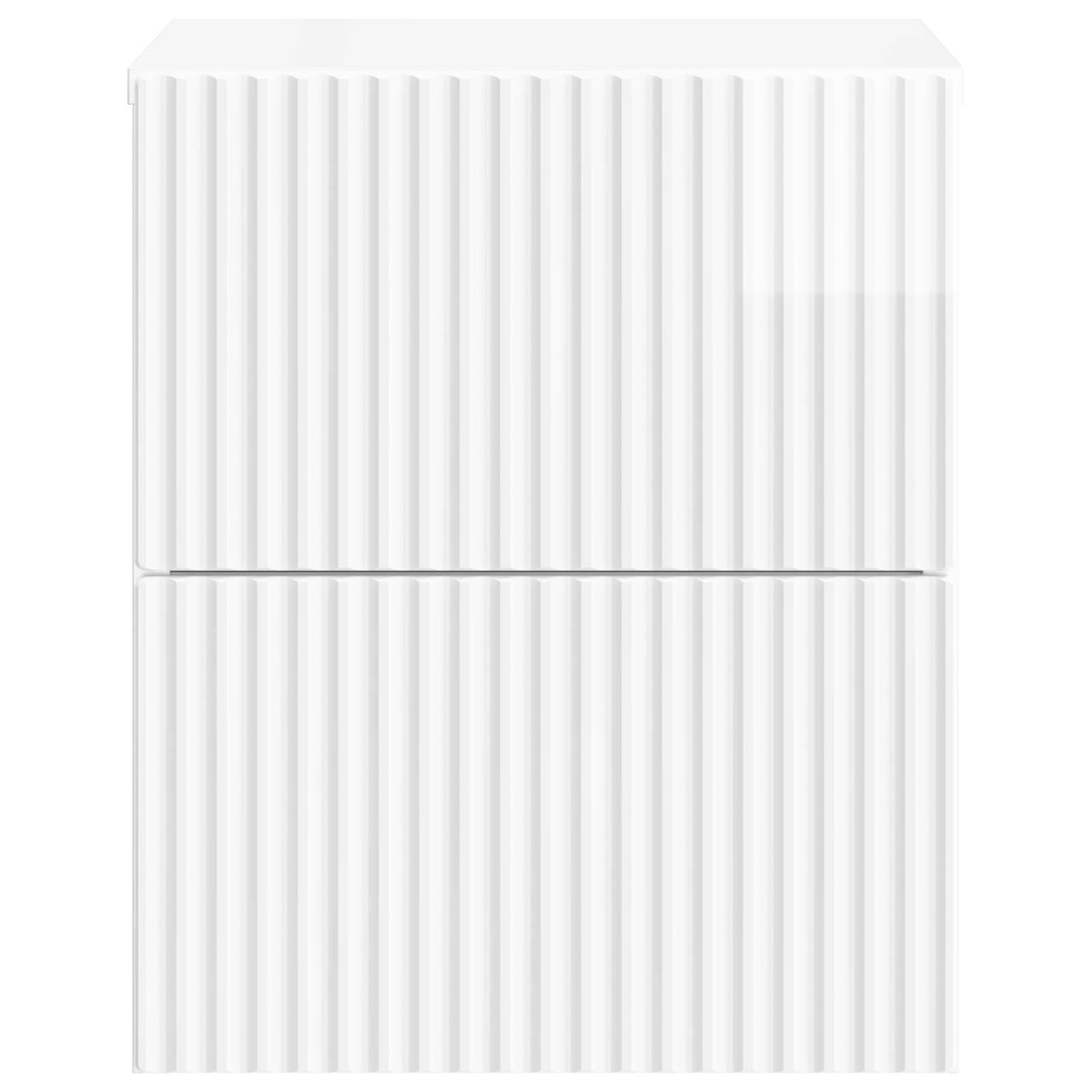 Cabinet de chevet mural 2 pcs Blanc brillant 33 x 34,5 x 40 cm - XIOS