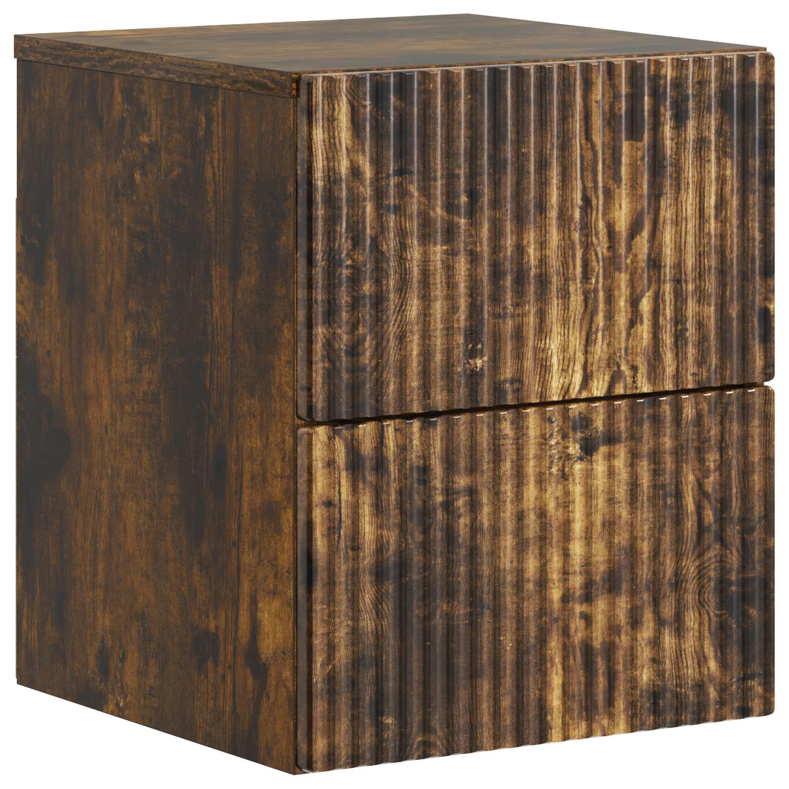 Cabinet de chevet mural 2 pcs Chêne fumé 33 x 34,5 x 40 cm - XIOS