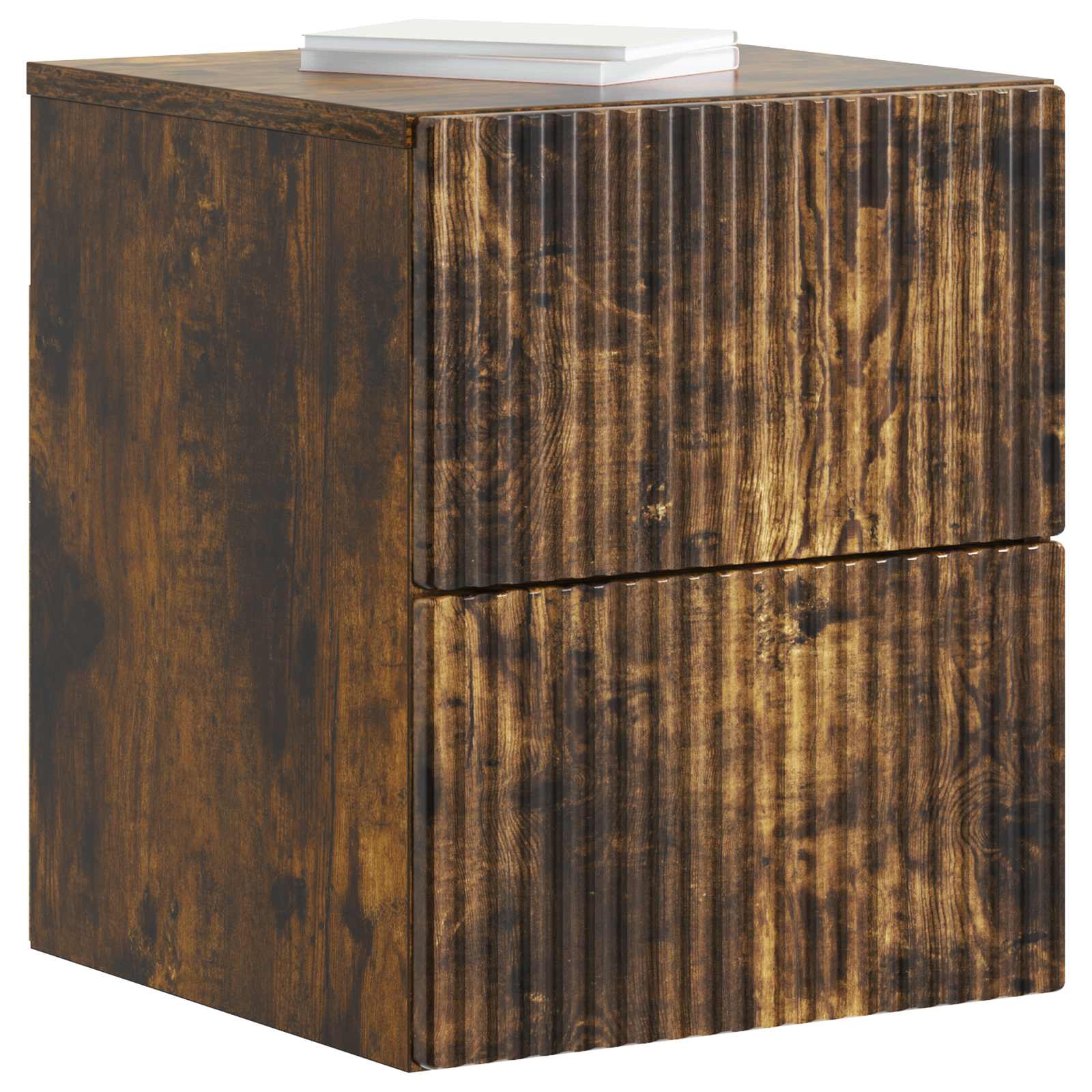 Cabinet de chevet mural 2 pcs Chêne fumé 33 x 34,5 x 40 cm - XIOS
