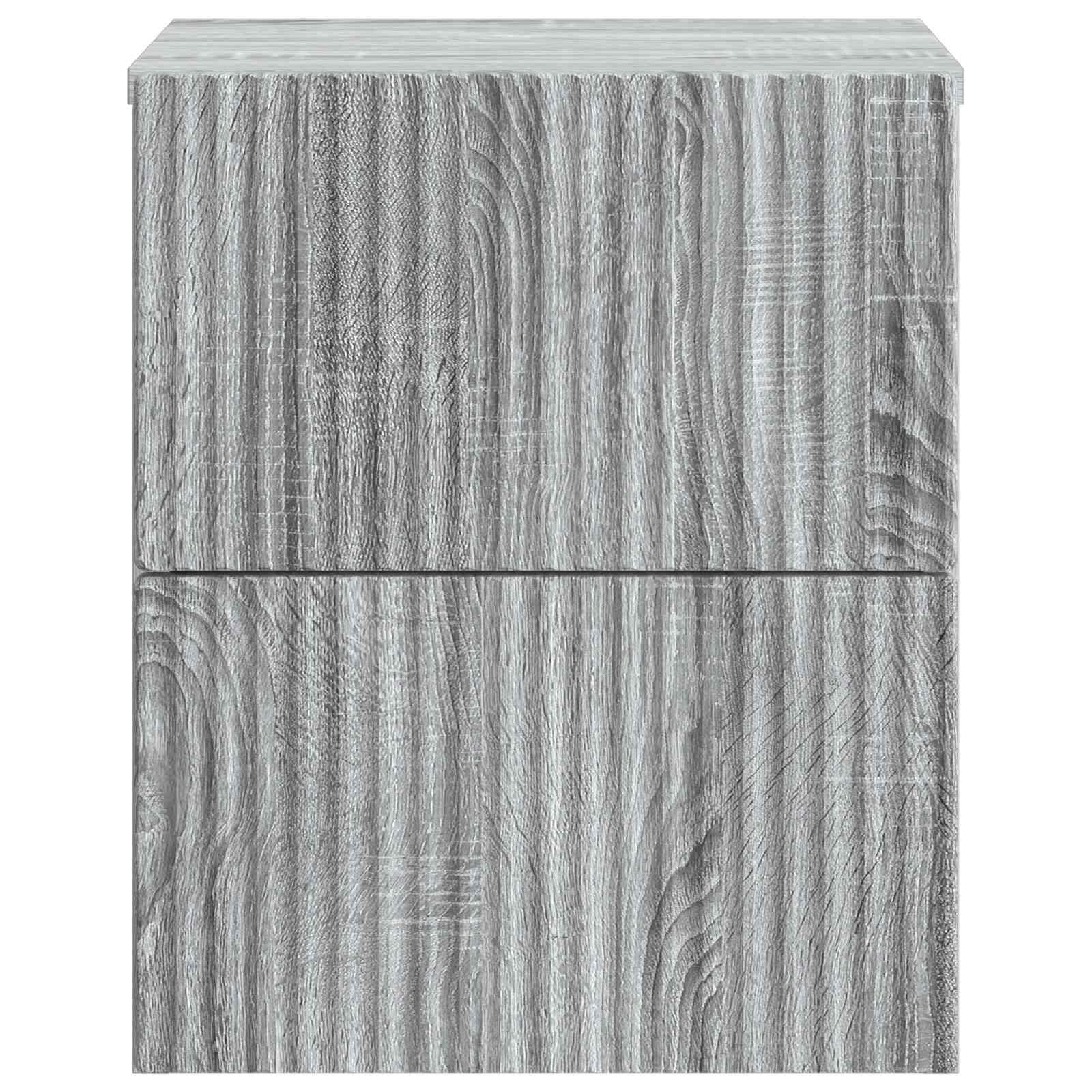 Cabinet de chevet mural Sonoma gris 33 x 34,5 x 40 cm - XIOS