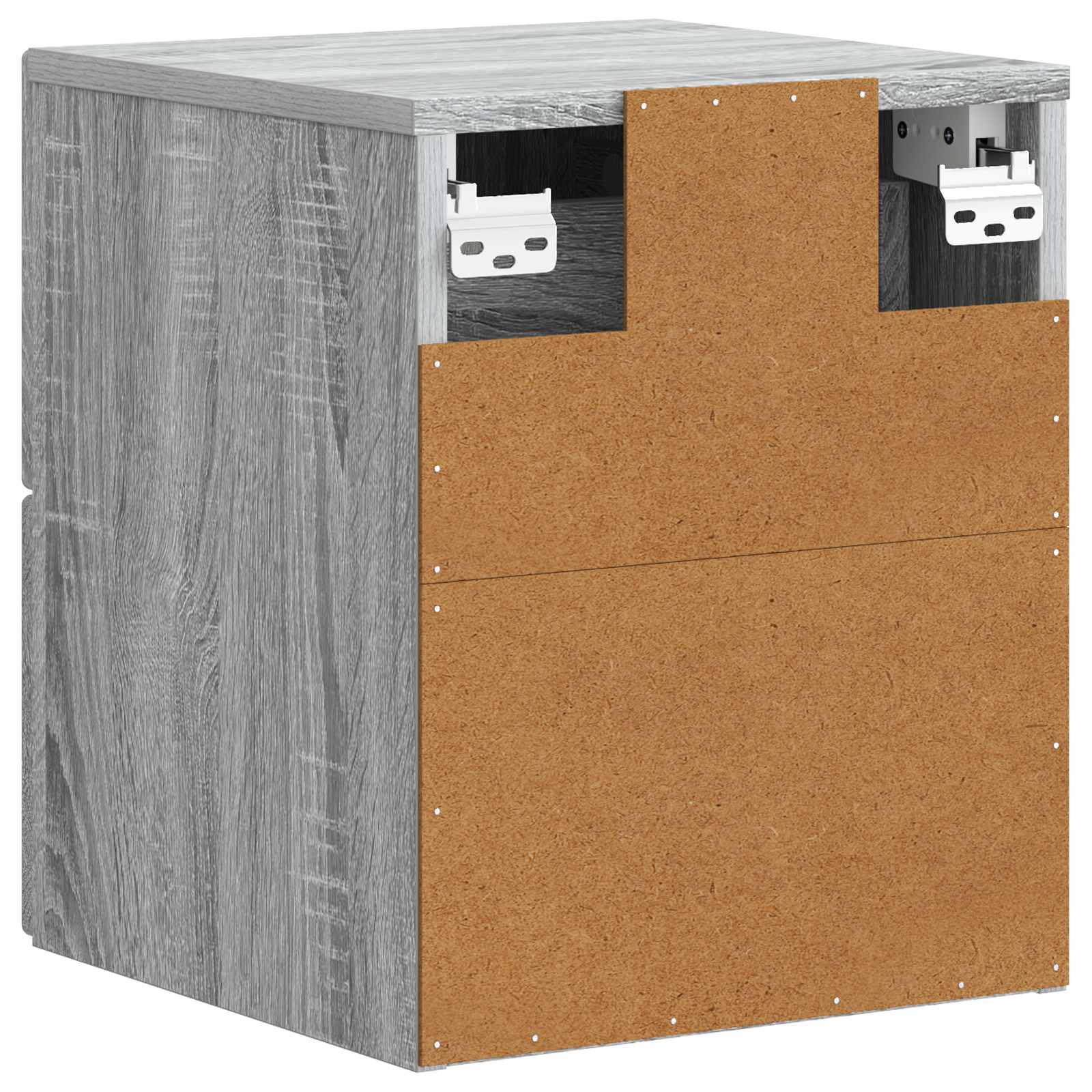 Cabinet de chevet mural 2 pcs Sonoma gris 33 x 34,5 x 40 cm - XIOS