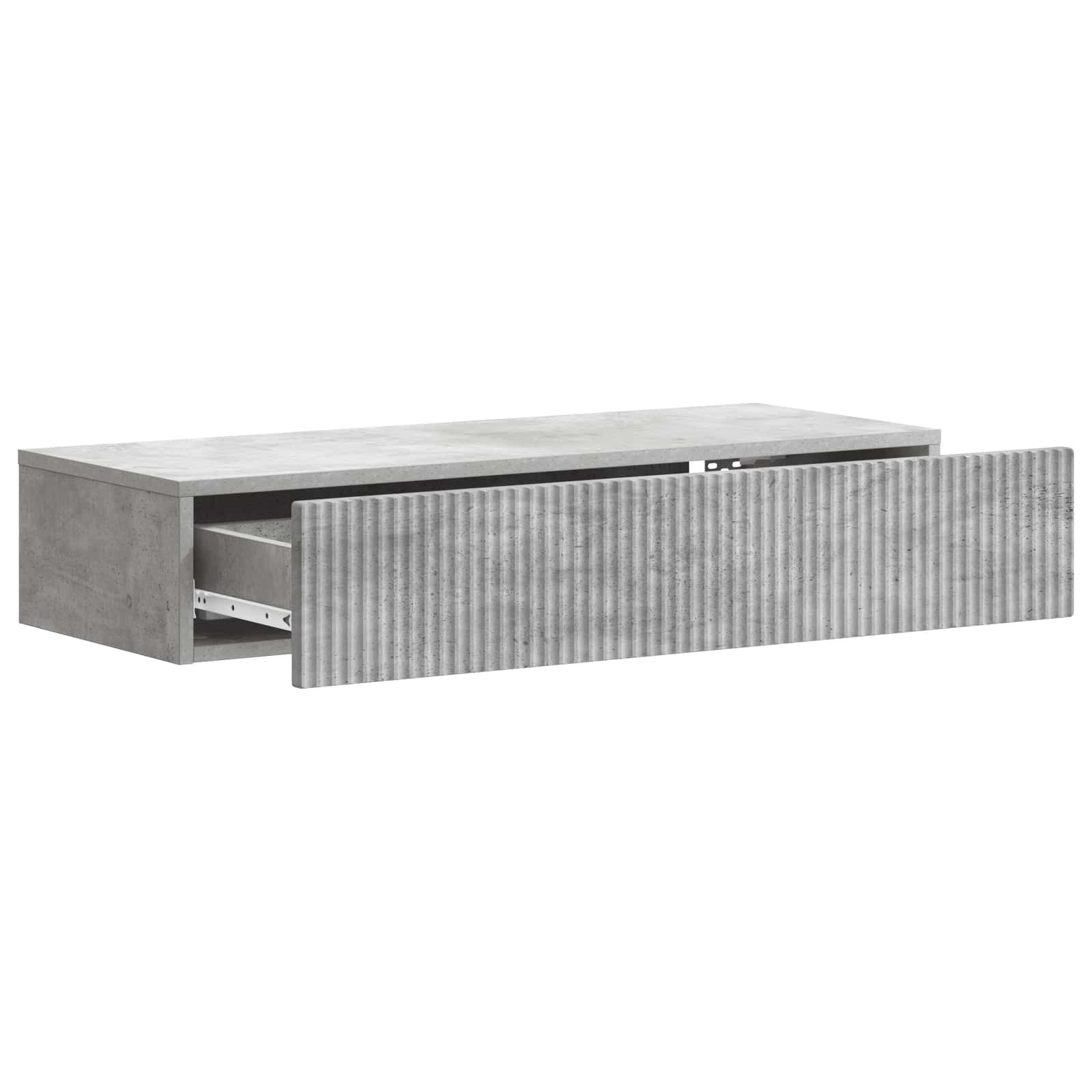 Table d'appoint murale Gris béton 87,5 x 34,5 x 17 cm - XIOS