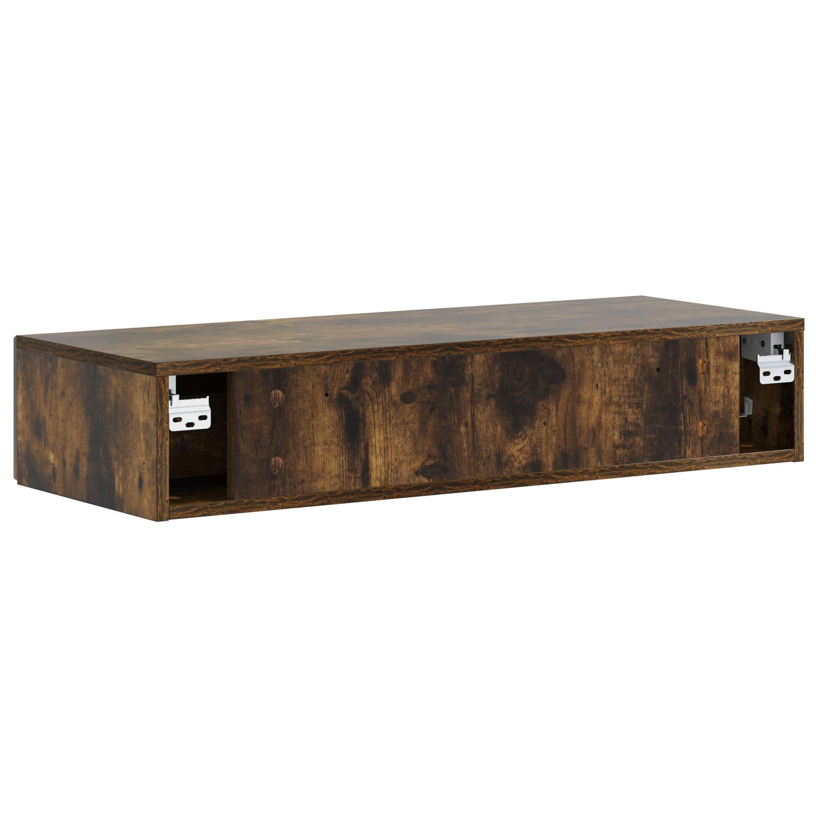 Table d'appoint murale Chêne fumé 87,5 x 34,5 x 17 cm - XIOS