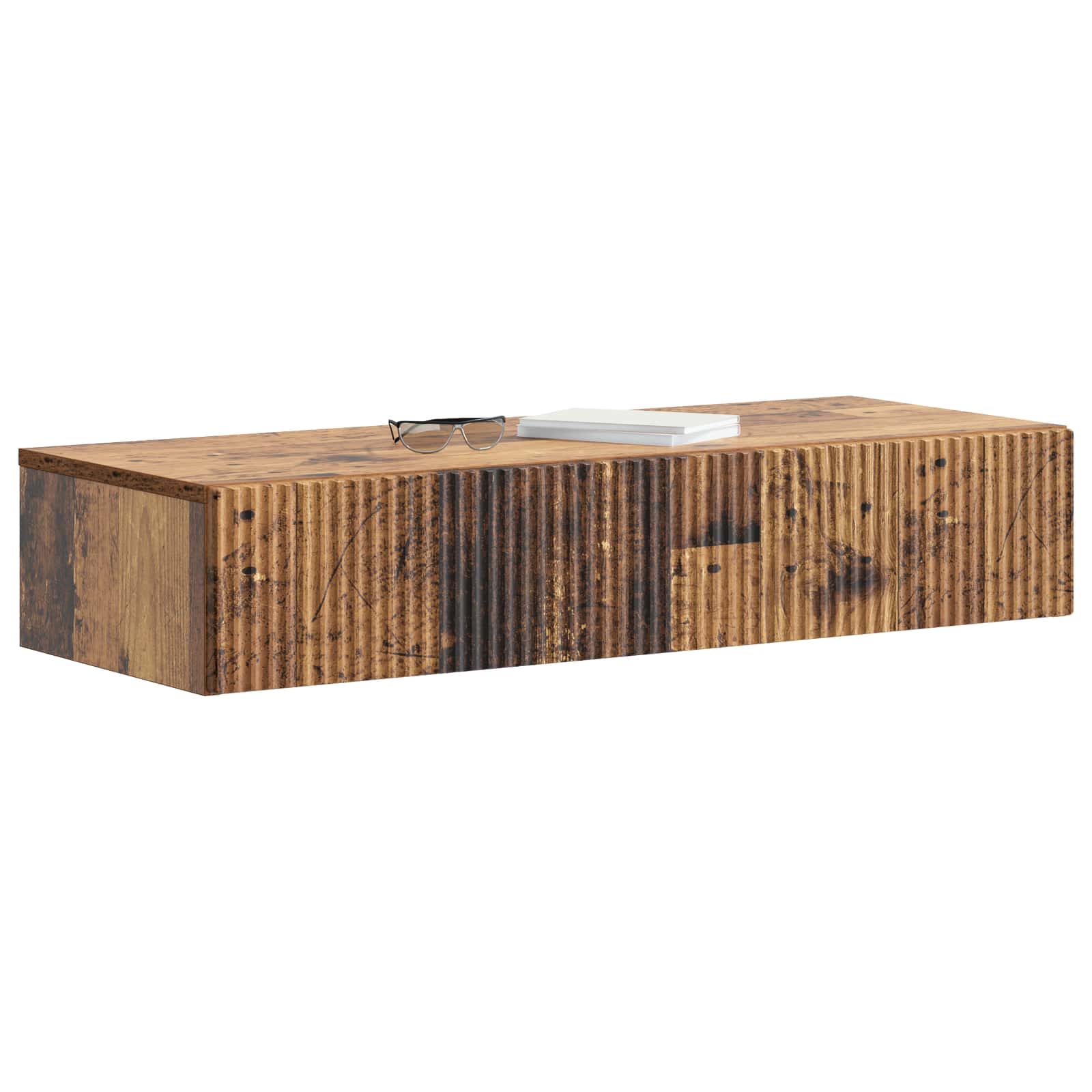 Table d'appoint murale Bois ancien 87,5 x 34,5 x 17 cm - XIOS