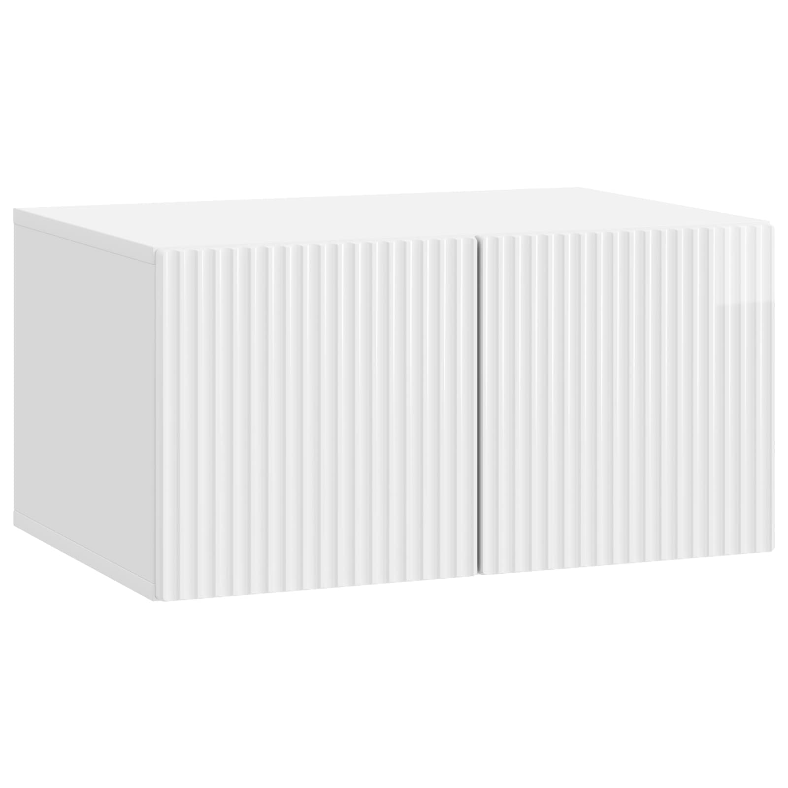 Meuble TV mural Montage mural Blanc brillant 59,5 x 41 x 30 cm - XIOS