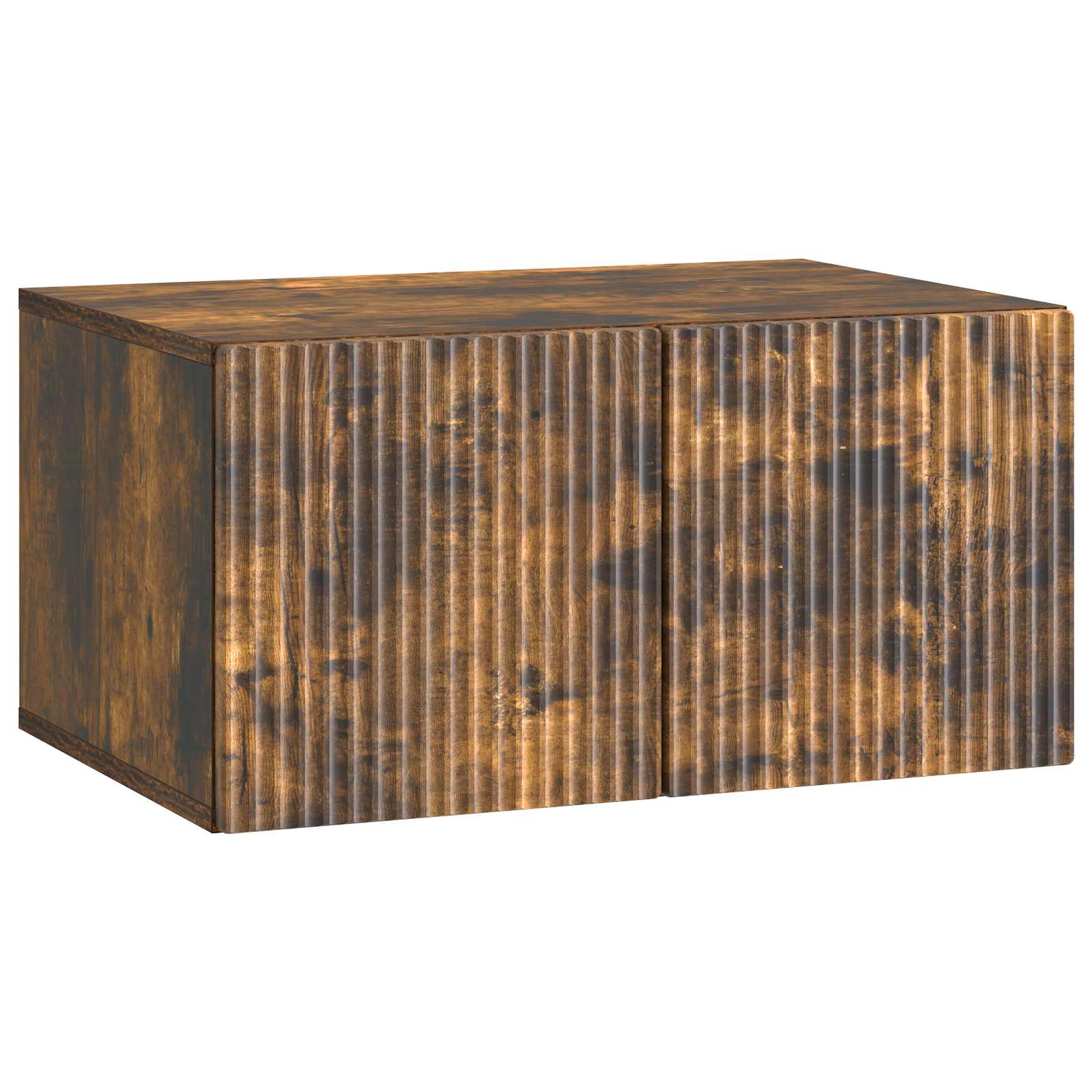 Meuble TV mural Chêne fumé 59,5 x 41 x 30 cm Bois d'ingénierie - XIOS