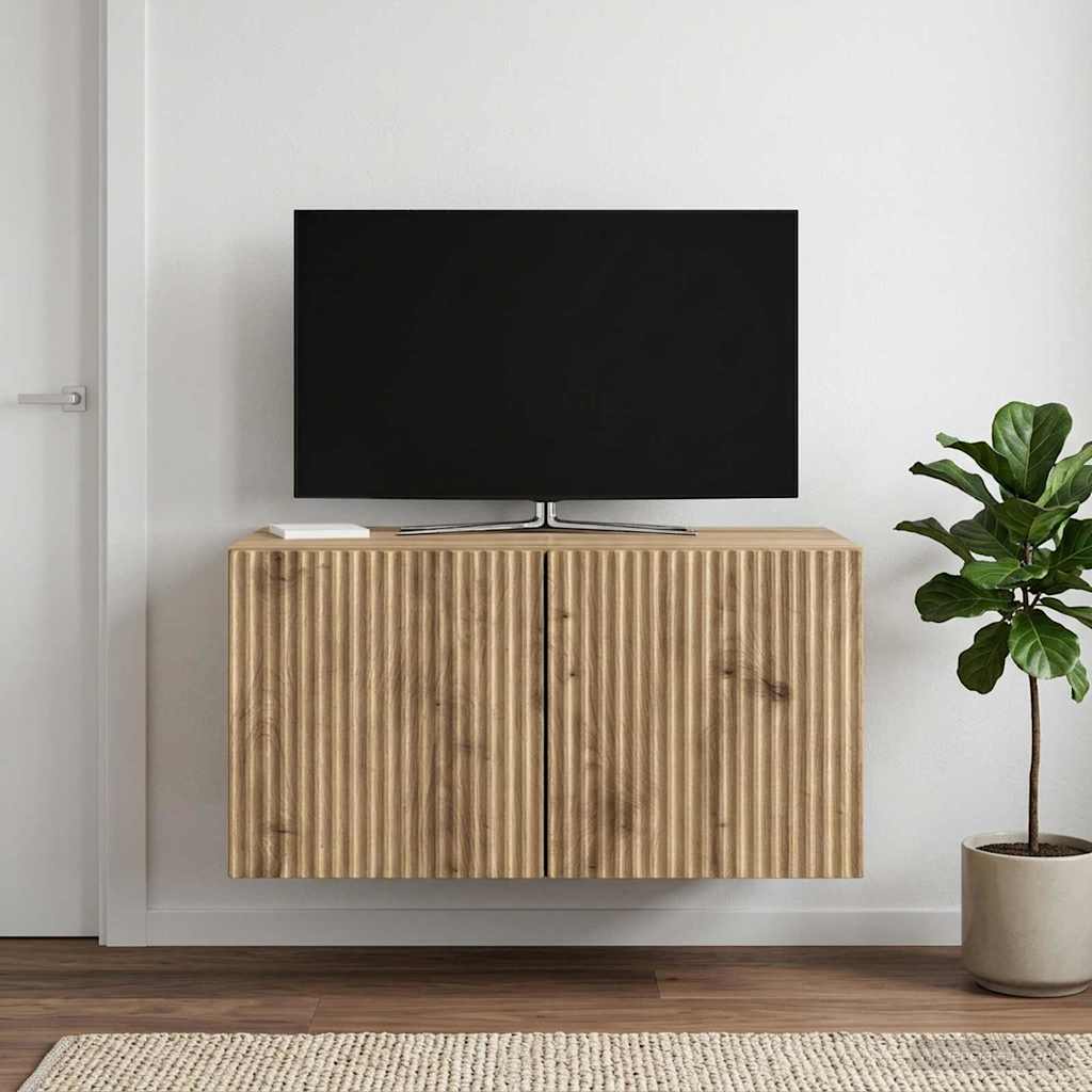 Meuble TV mural 59,5 x 41 x 30 cm Chêne artisanal - XIOS