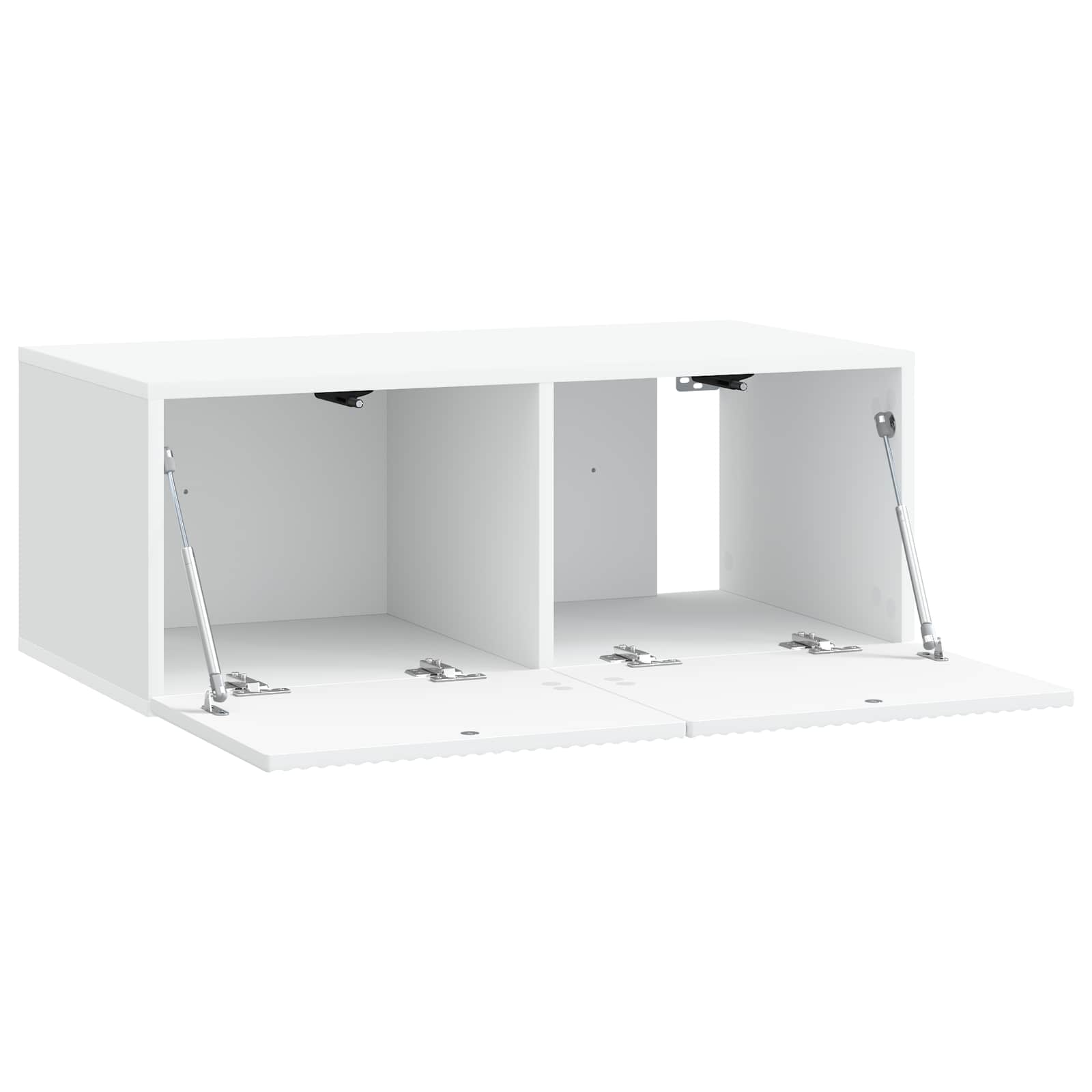 Meuble TV mural Blanc 78,5 x 41 x 30 cm Bois d'ingénierie - XIOS