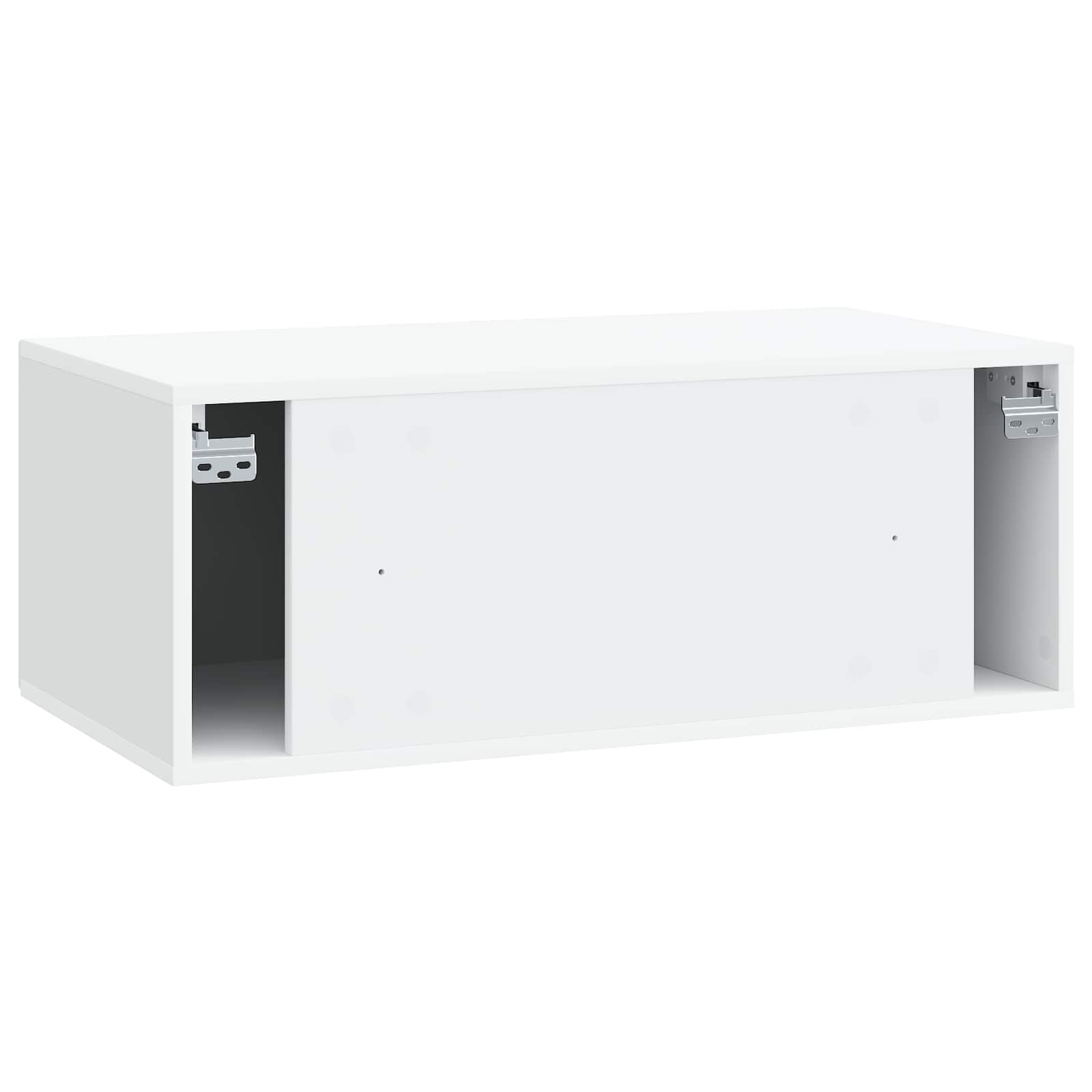 Meuble TV mural Blanc 78,5 x 41 x 30 cm Bois d'ingénierie - XIOS