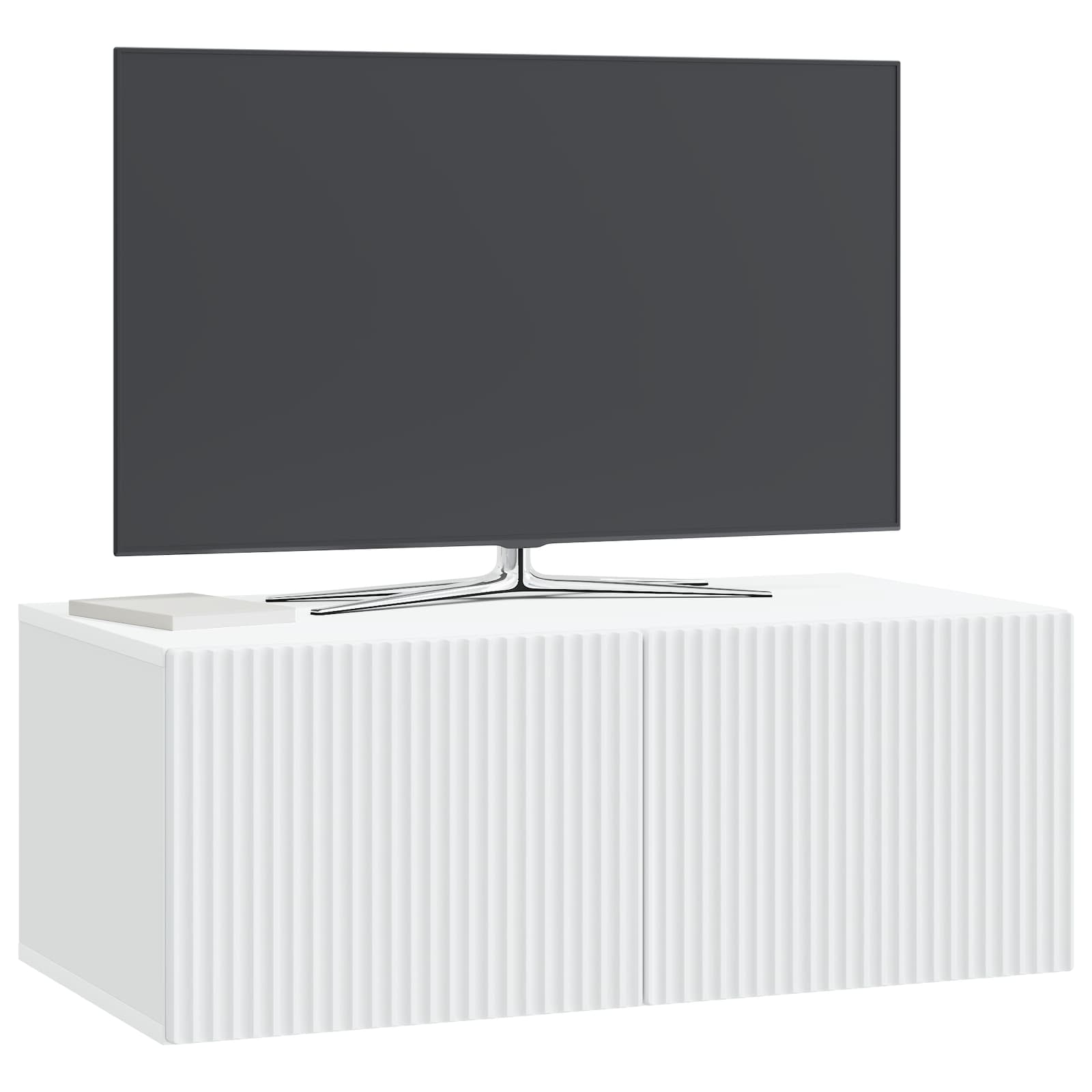 Meuble TV mural Blanc 78,5 x 41 x 30 cm Bois d'ingénierie - XIOS