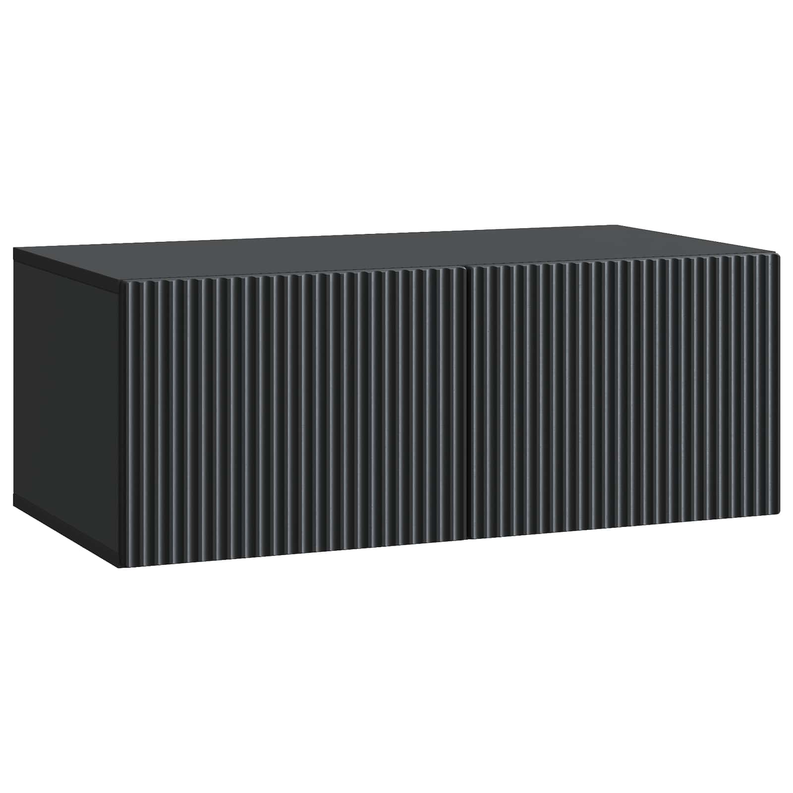 Meuble TV mural Noir 78,5 x 41 x 30 cm Bois d'ingénierie - XIOS