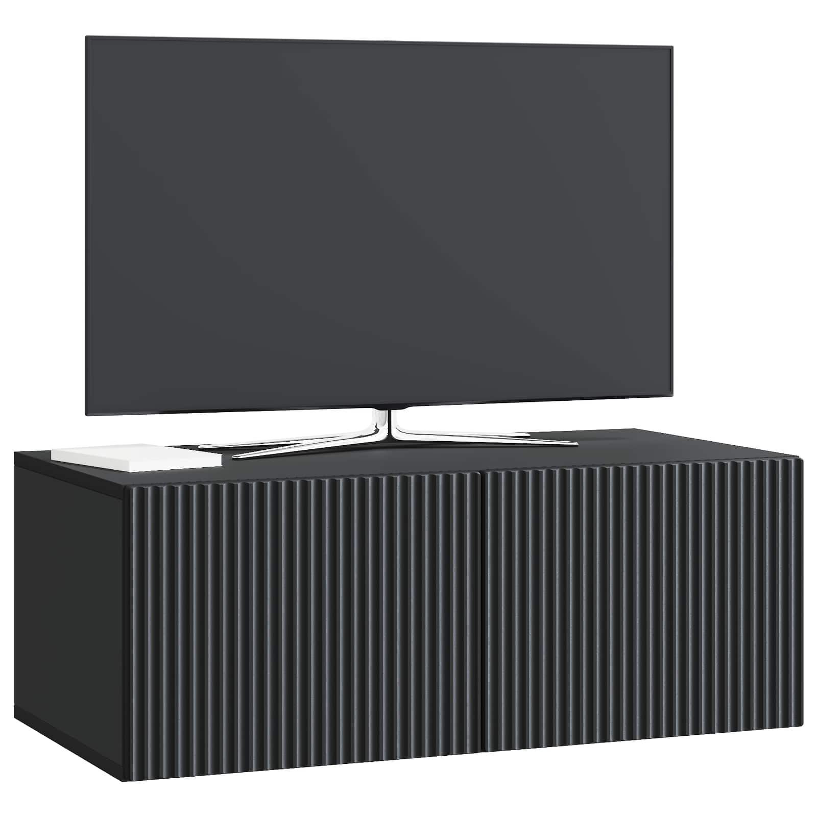 Meuble TV mural Noir 78,5 x 41 x 30 cm Bois d'ingénierie - XIOS