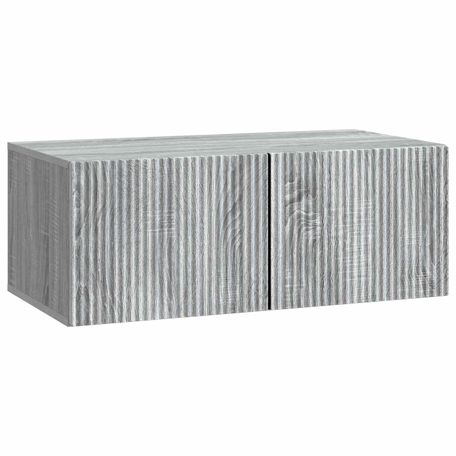 Meuble TV mural Sonoma gris 78,5 x 41 x 30 cm Bois d'ingénierie - XIOS