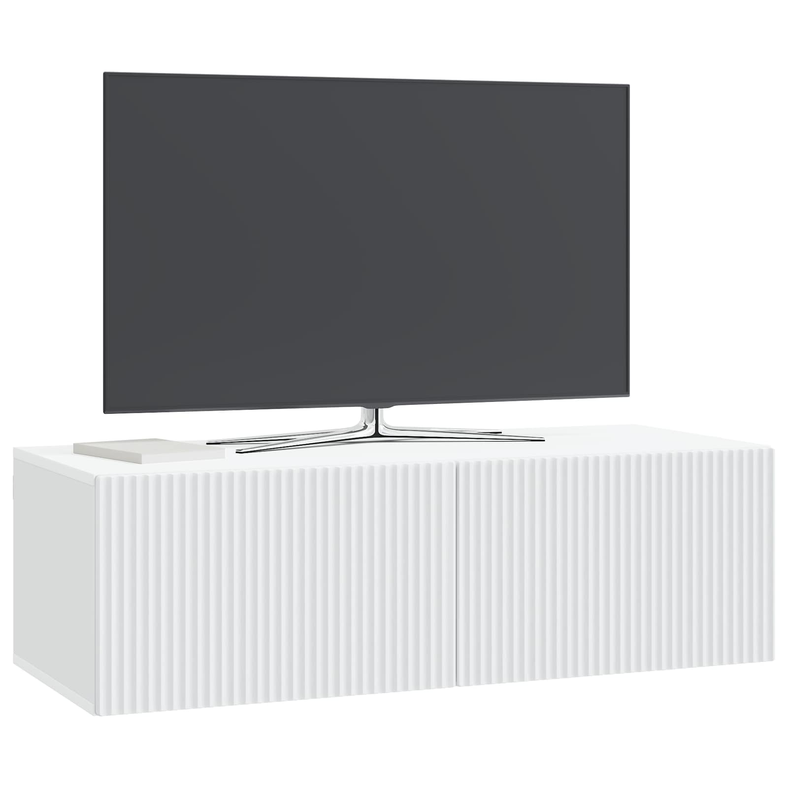 Meuble TV mural Blanc 98 x 41 x 30 cm Bois d'ingénierie - XIOS