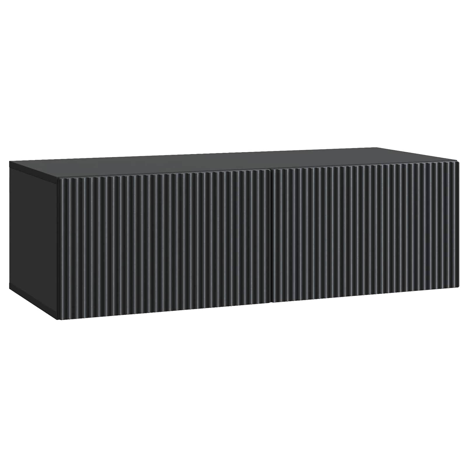 Meuble TV mural Noir 98 x 41 x 30 cm Bois d'ingénierie - XIOS