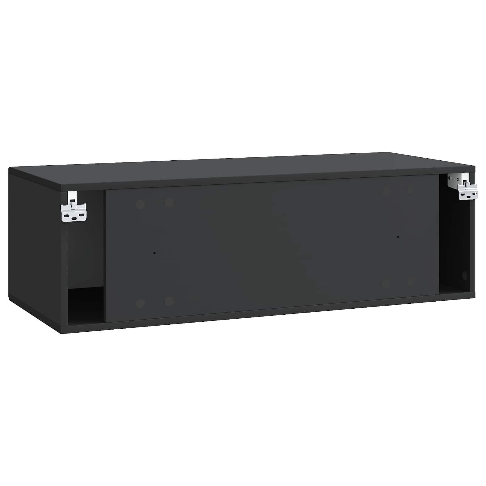 Meuble TV mural Noir 98 x 41 x 30 cm Bois d'ingénierie - XIOS